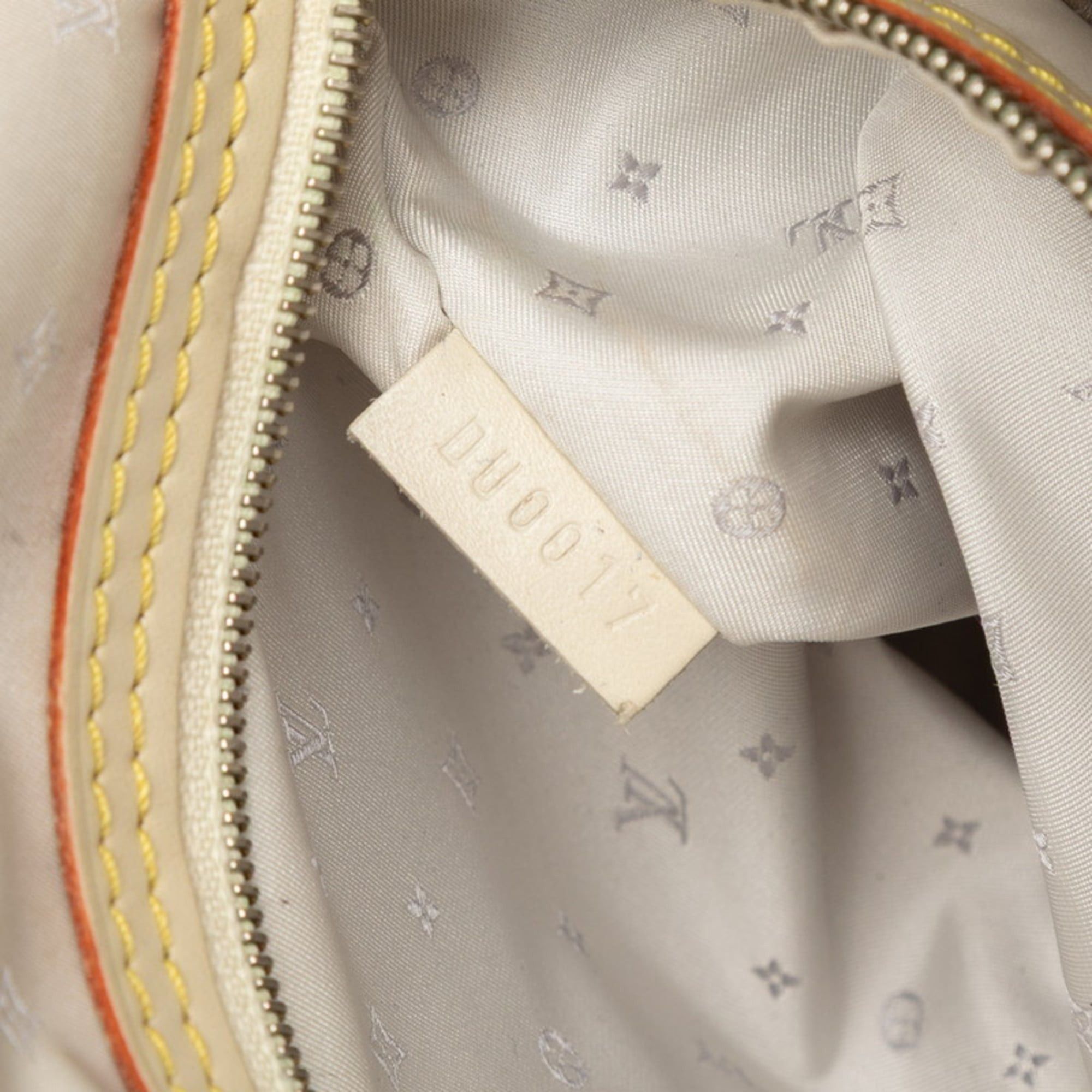 Louis Vuitton Louis Vuitton Lockit MM Handbag M91874 Beige Ivory Leather Women's LOUIS VUITTON Size ONE SIZE - 10 Thumbnail