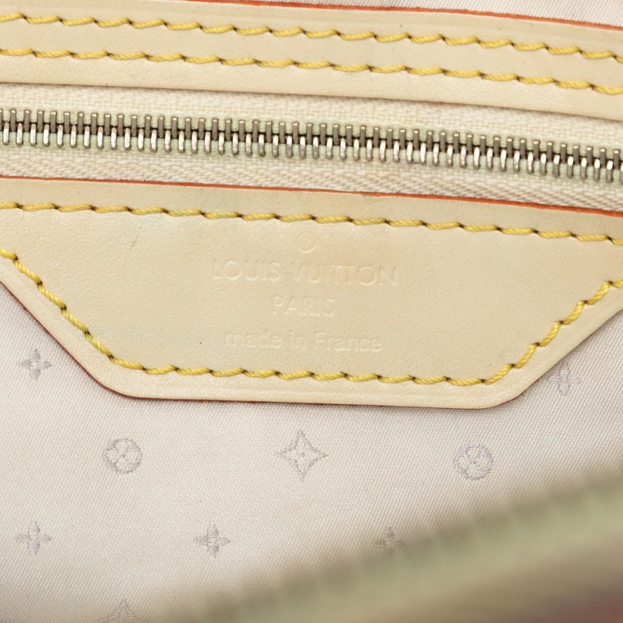 Louis Vuitton Louis Vuitton Lockit MM Handbag M91874 Beige Ivory Leather Women's LOUIS VUITTON Size ONE SIZE - 9 Thumbnail