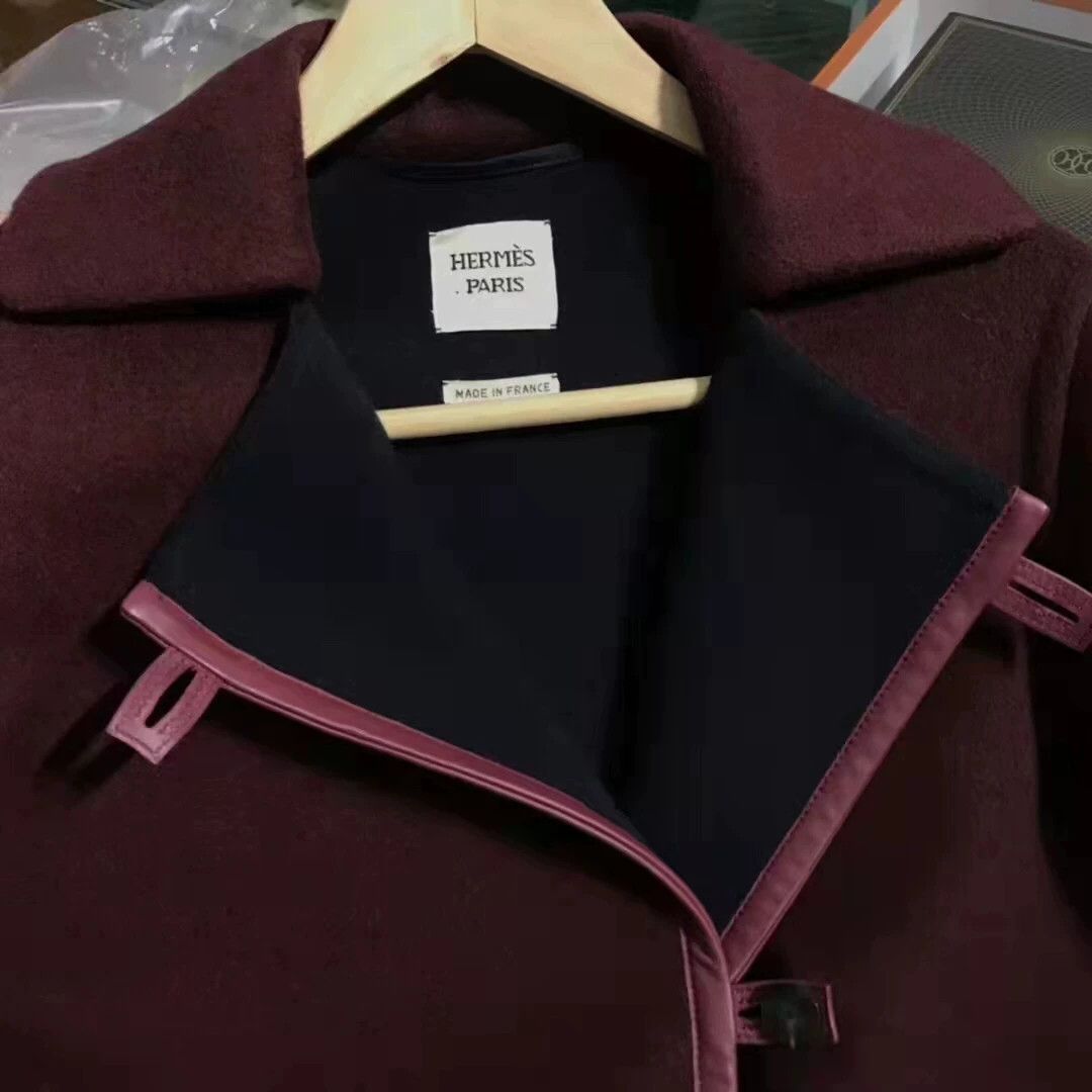 Hermes Hermes Women's Short Cashmere Coat Size US M / EU 48-50 / 2 - 2 Thumbnail