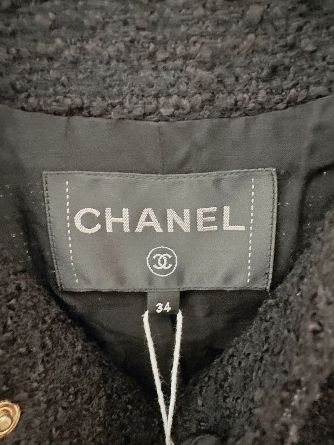 Chanel CHANEL 20AW Black Gold Wave Jacket Size US S / EU 44-46 / 1 - 3 Thumbnail