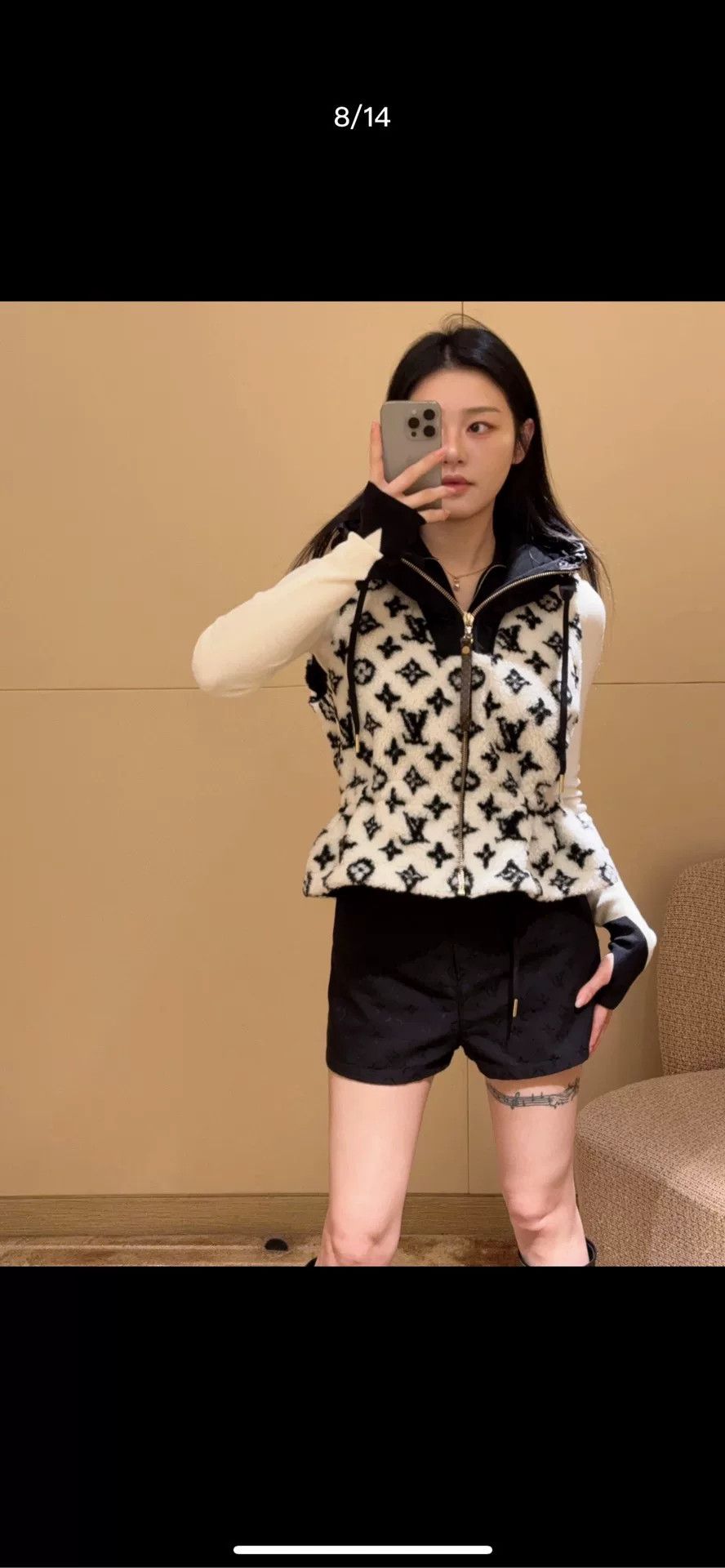 Louis Vuitton LV Monogram Black White Vest Size US M / EU 48-50 / 2 - 7 Thumbnail