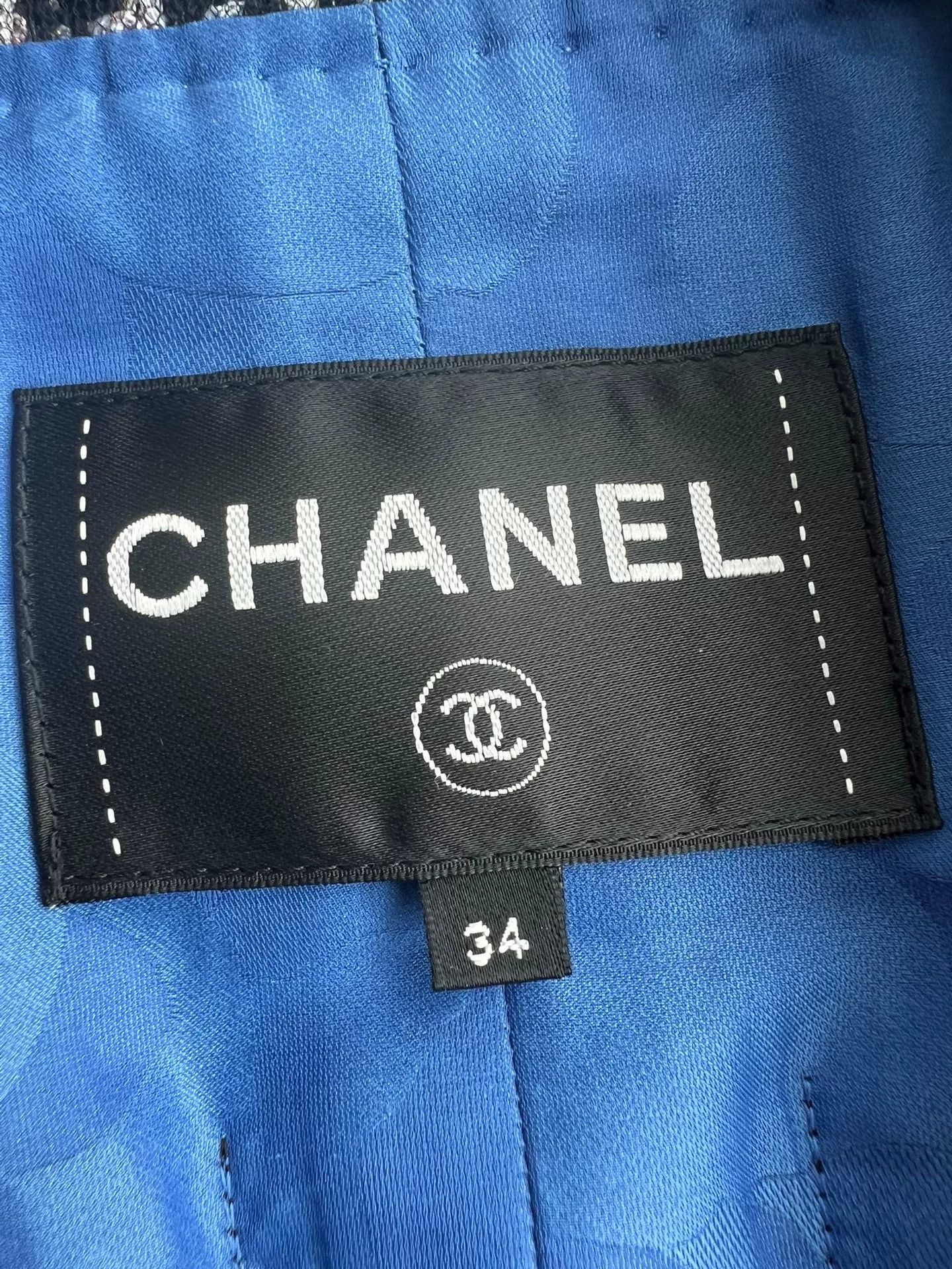 Chanel Chanel 20P Blue Coat Size 34 Size US XS / EU 42 / 0 - 3 Thumbnail
