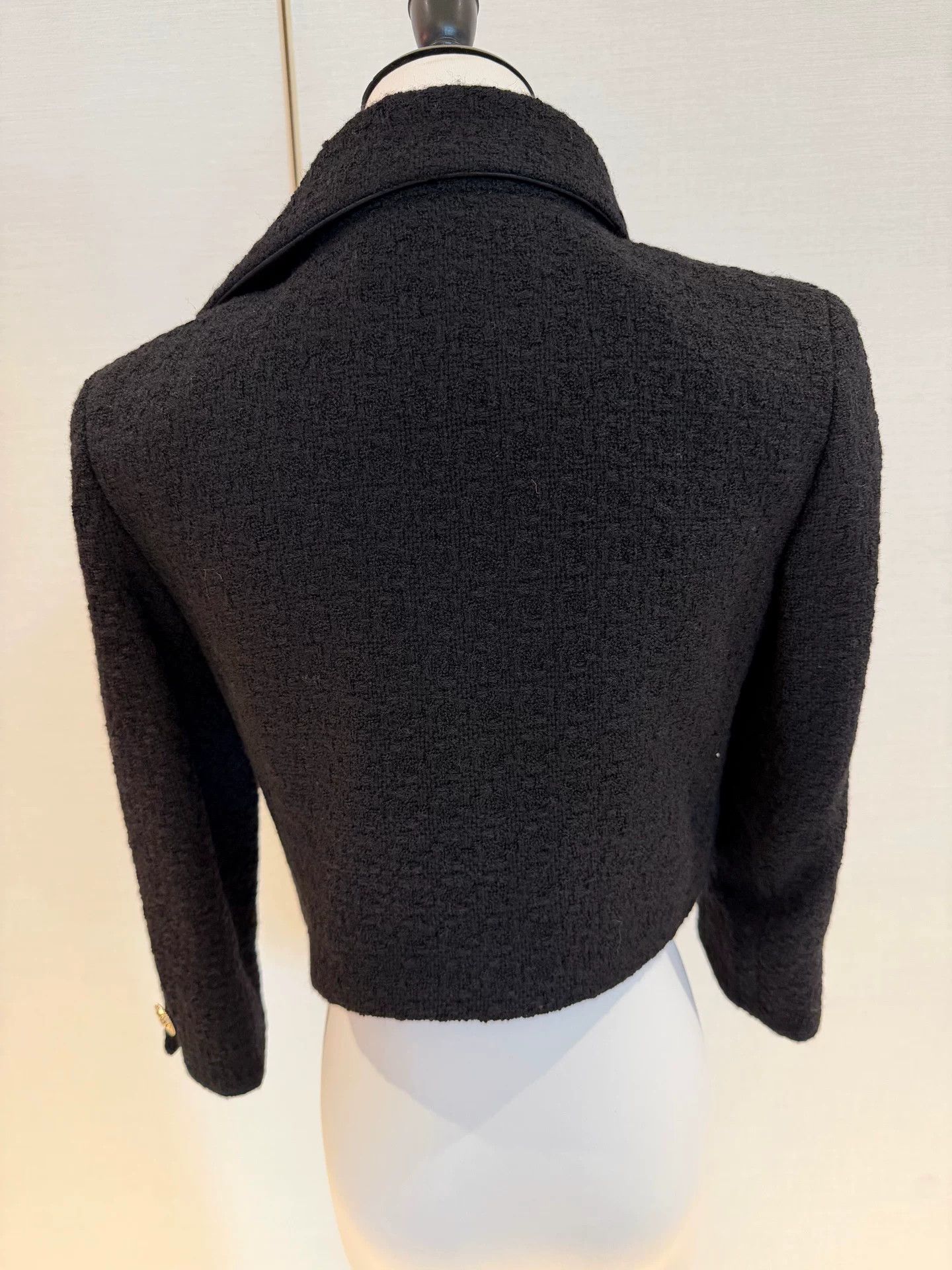 Chanel Chanel 20A Short Jacket Black Gold Size US S / EU 44-46 / 1 - 2 Thumbnail