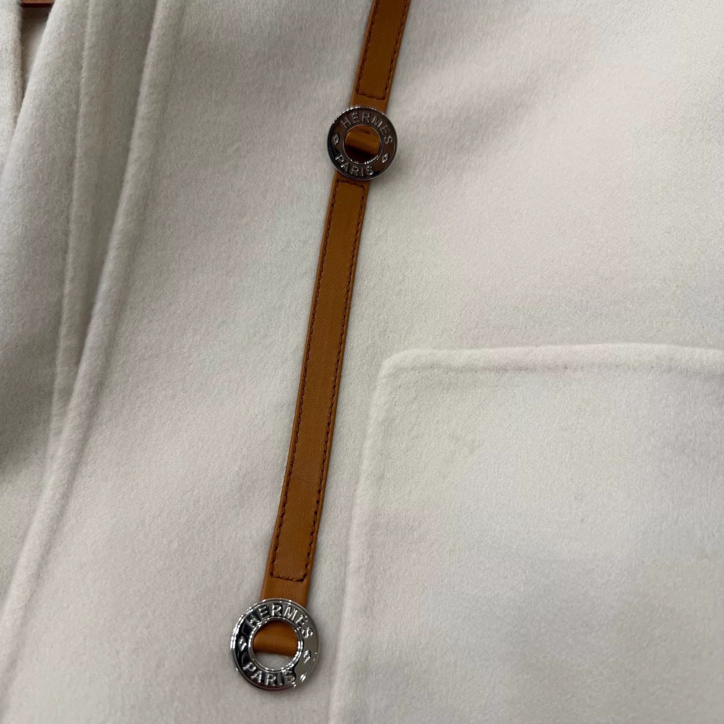 Hermes Hermes Pink Cashmere Single-Breasted Coat Size US XS / EU 42 / 0 - 3 Thumbnail