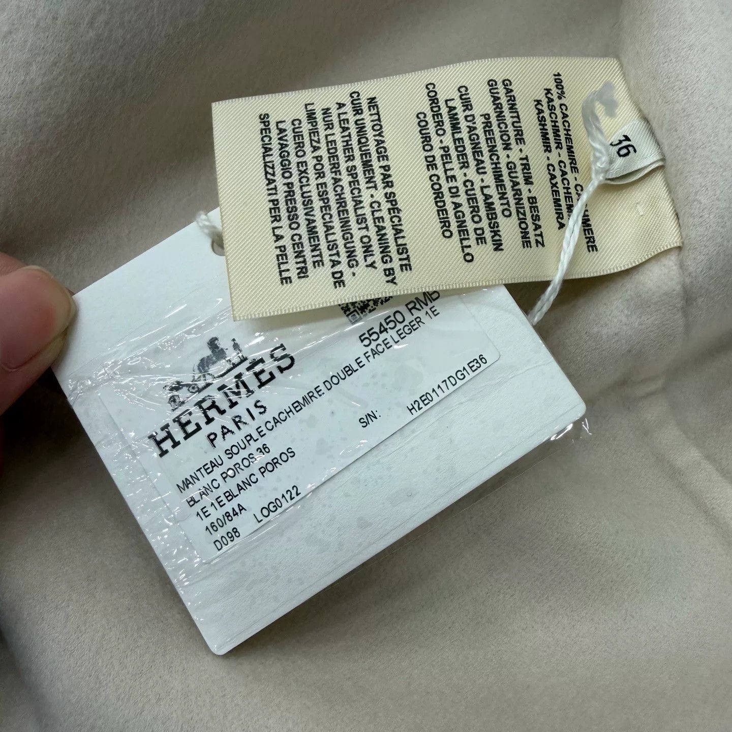 Hermes Hermes Pink Cashmere Single-Breasted Coat Size US XS / EU 42 / 0 - 6 Thumbnail
