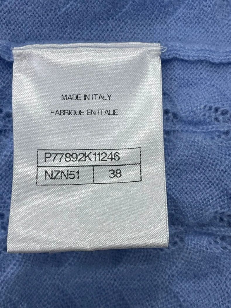 Chanel Chanel 24B Blue Cashmere Cardigan Size US M / EU 48-50 / 2 - 5 Thumbnail