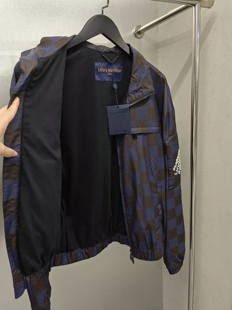 Louis Vuitton LV x Pharrell Checkerboard Blue Jacket Size US L / EU 52-54 / 3 - 3 Thumbnail