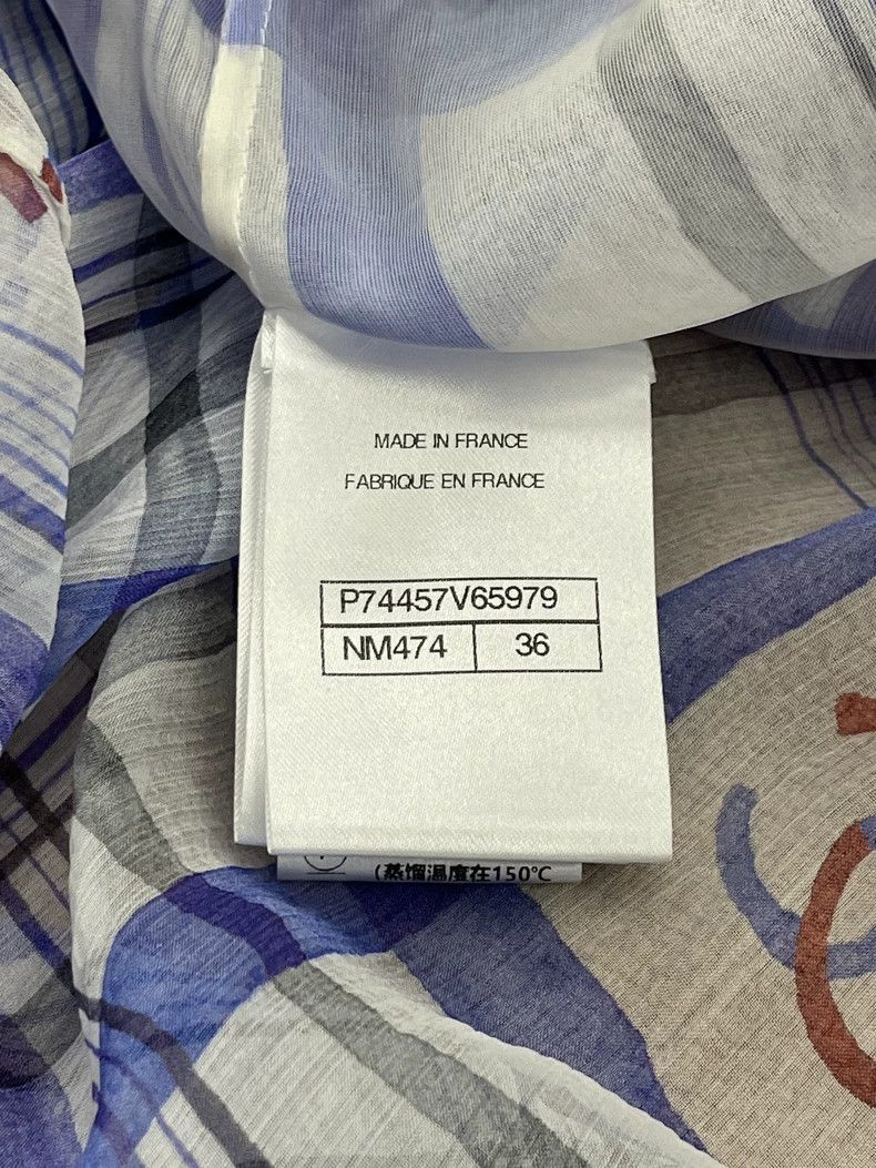 Chanel Chanel 23P Silk Logo Print Dress Size US 36 / EU 52 - 6 Thumbnail
