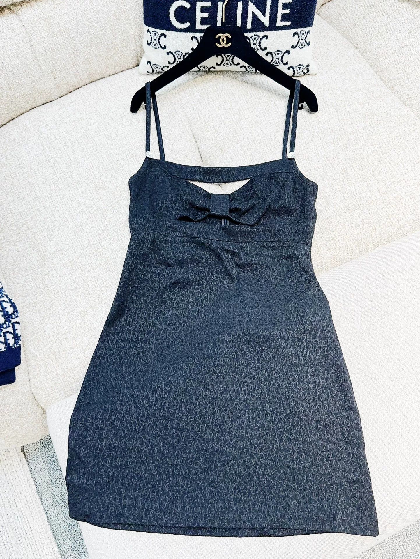 Chanel Chanel 21K Black Bow Sling Dress Size US M / EU 48-50 / 2 - 4 Thumbnail