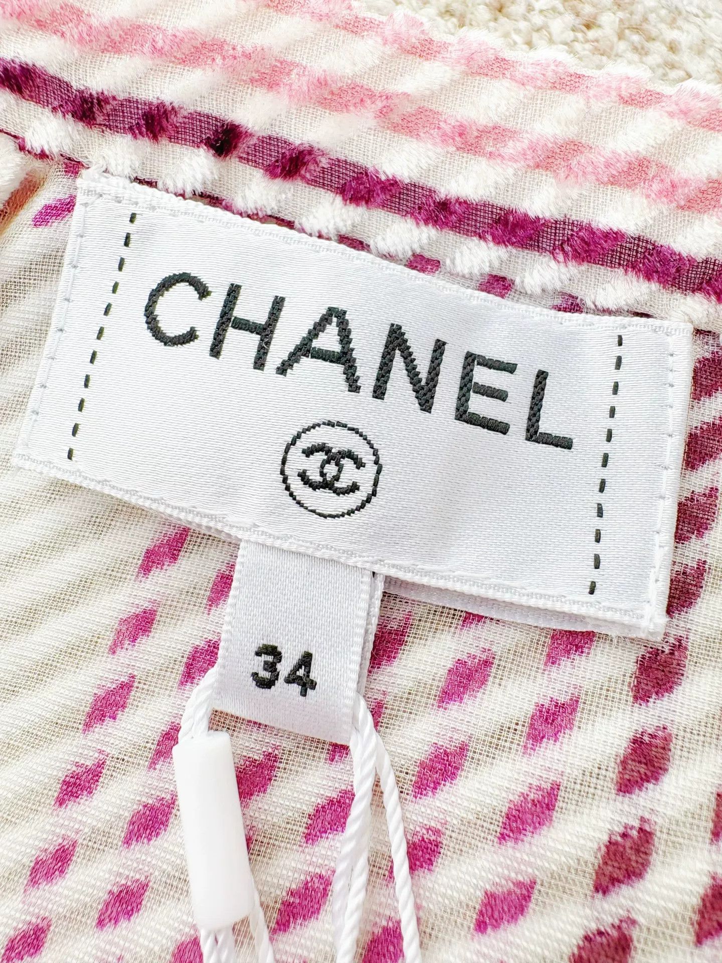 Chanel Chanel 23B CC Print Pink White Skirt Size US 34 / EU 50 - 5 Thumbnail