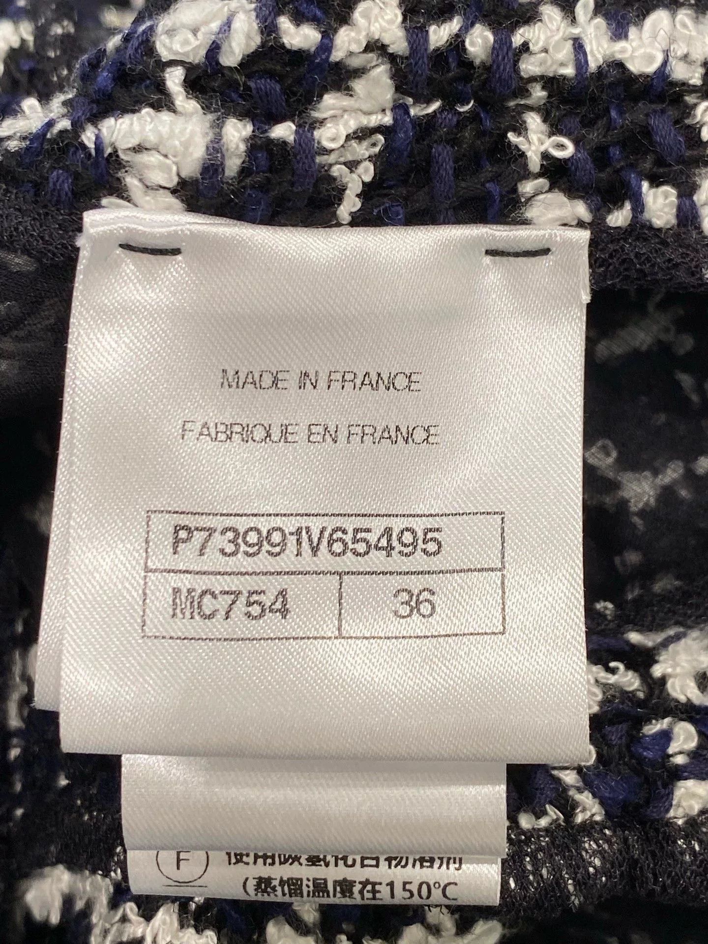 Chanel Chanel 23 Black and White Plaid Tweed Dress Size US 36 / EU 52 - 5 Thumbnail