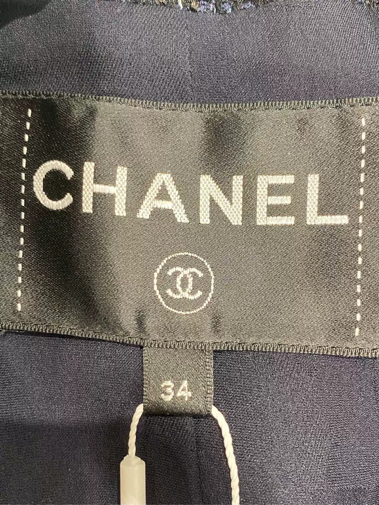 Chanel Chanel 2020 Station Series Blue Coat Size US XS / EU 42 / 0 - 3 Thumbnail