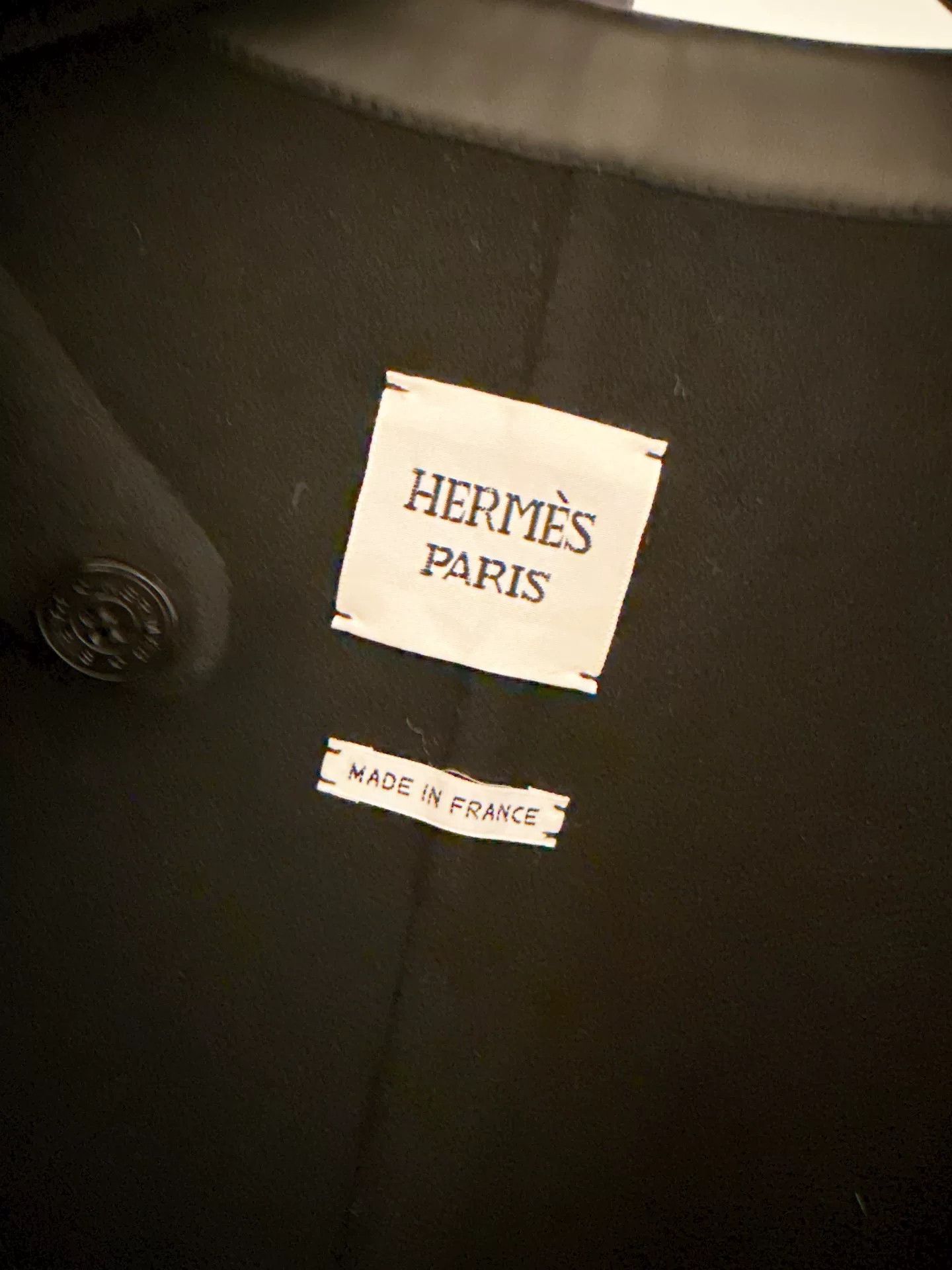 Hermes HERMES Black Shearling Patchwork Coat Size 38 Size US M / EU 48-50 / 2 - 8 Thumbnail