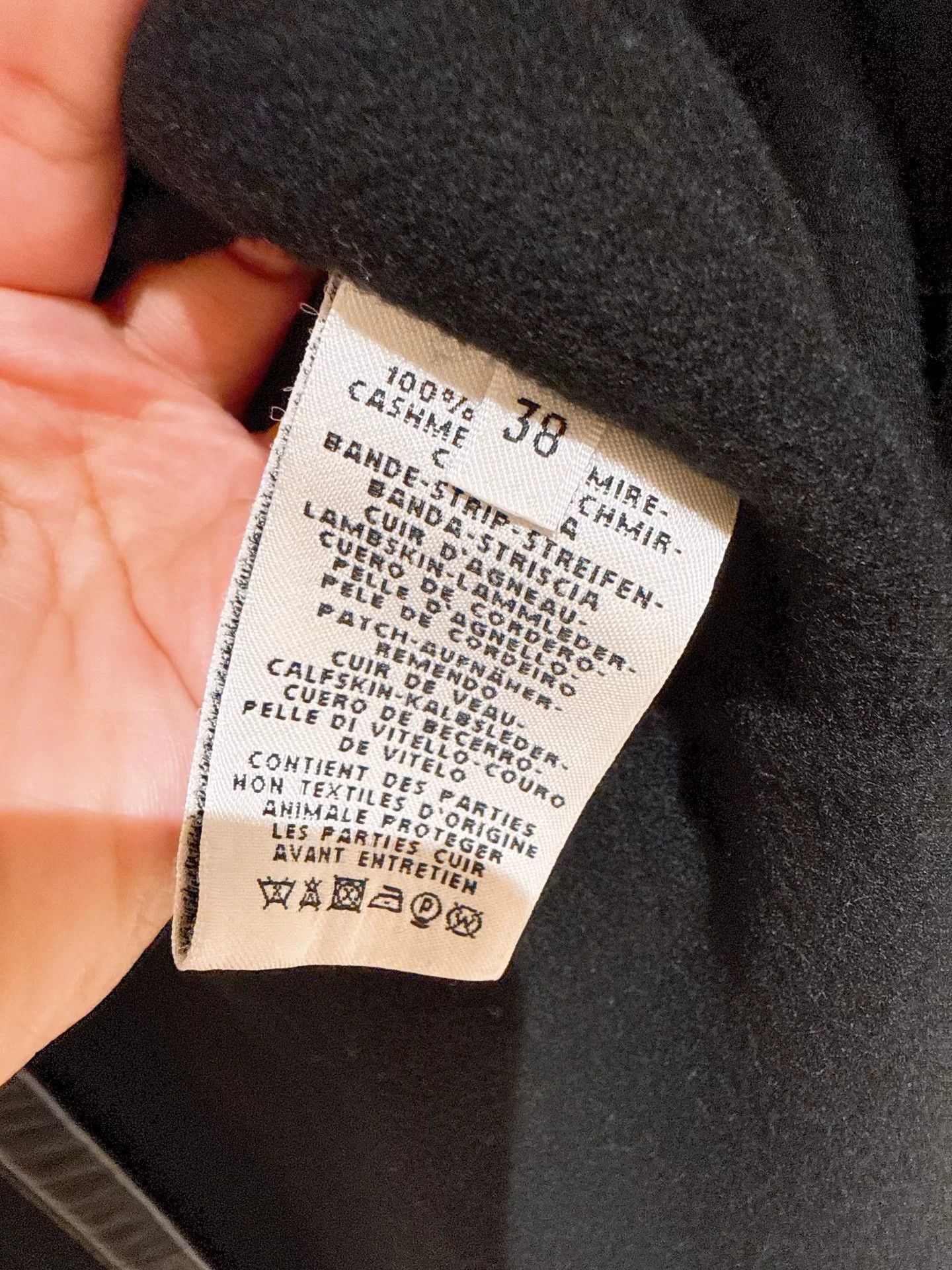 Hermes HERMES Black Shearling Patchwork Coat Size 38 Size US M / EU 48-50 / 2 - 9 Thumbnail