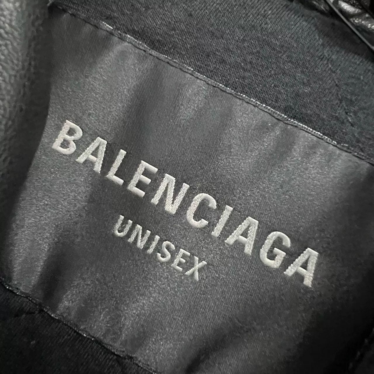 Balenciaga Balenciaga Black Leather Hoodie Size US S / EU 44-46 / 1 - 4 Thumbnail