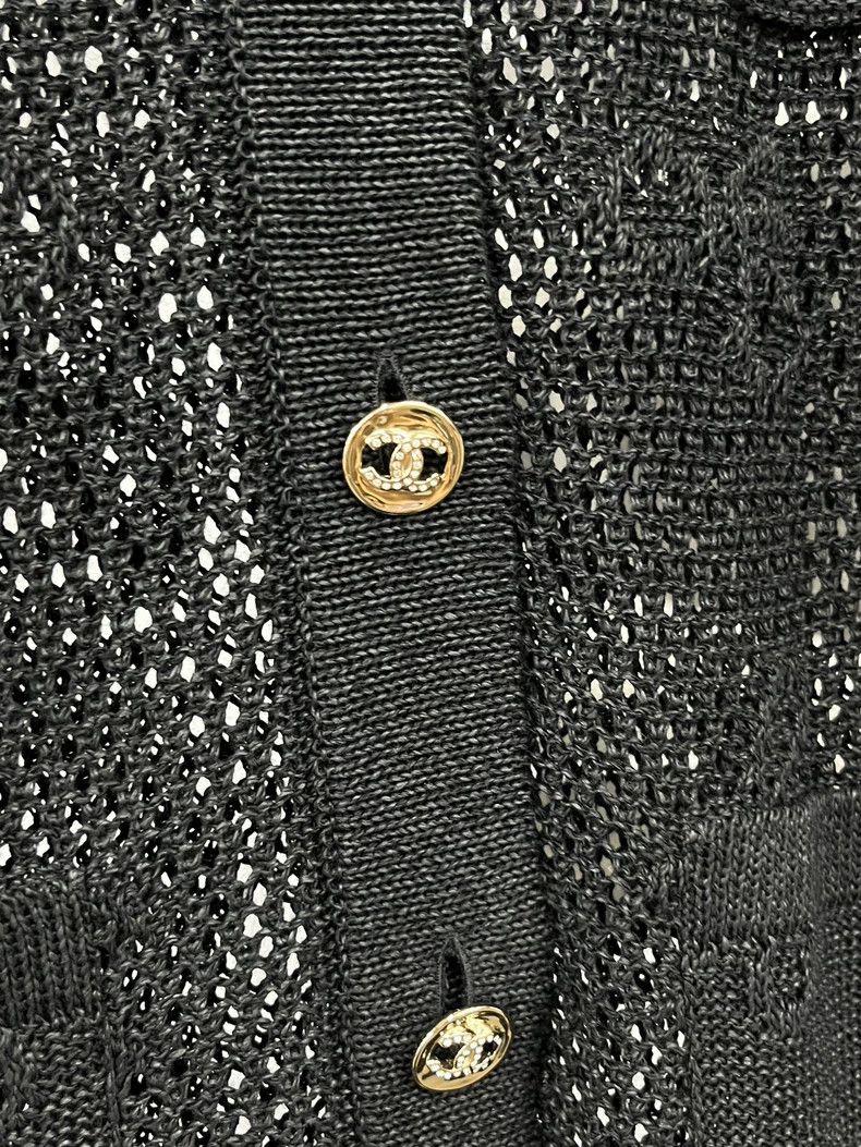 Chanel Chanel Black Bow Knit Cardigan Size US S / EU 44-46 / 1 - 2 Thumbnail