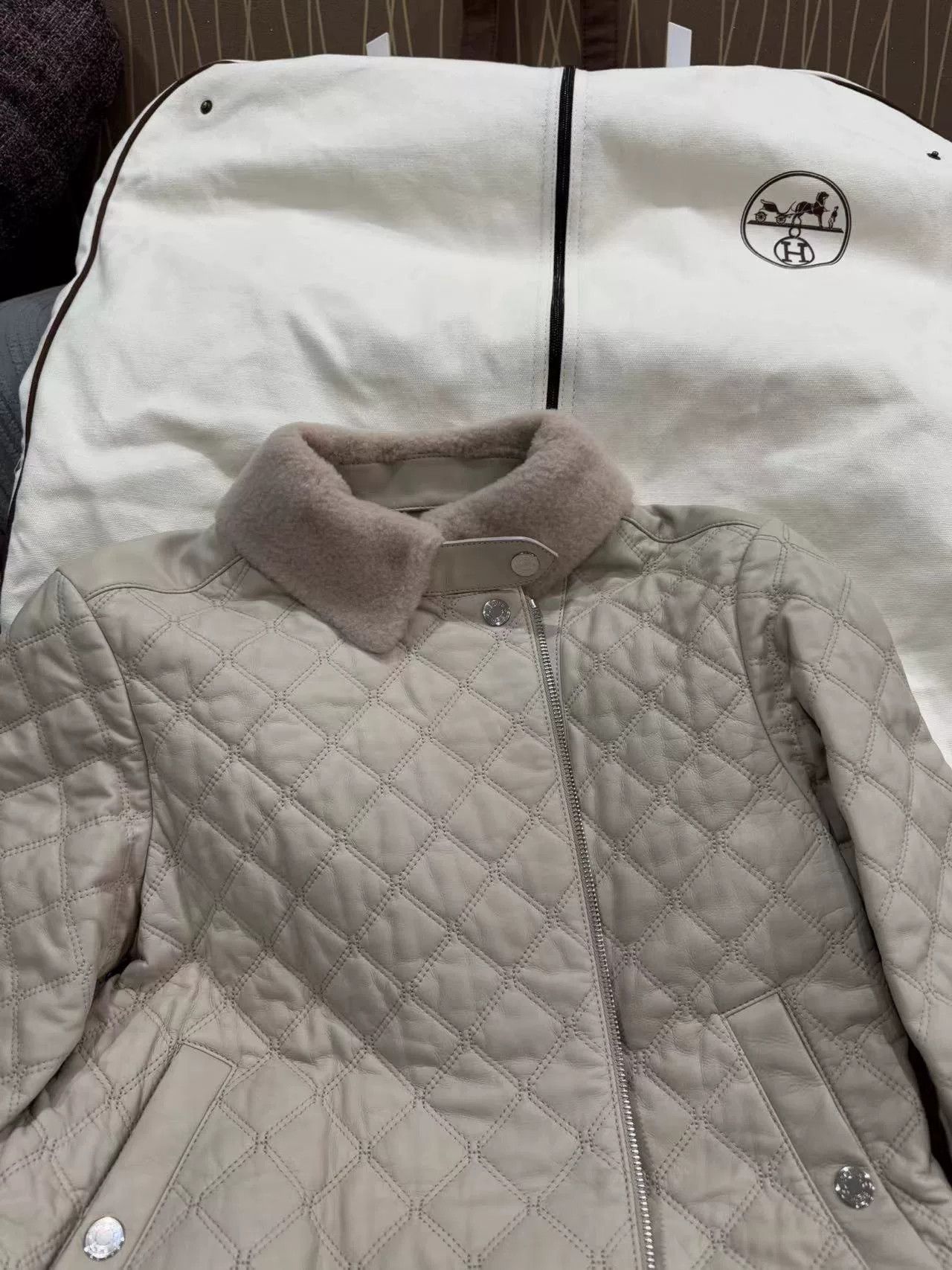 Hermes Hermes Calfskin Leather Jacket Size 36 Size US S / EU 44-46 / 1 - 3 Thumbnail