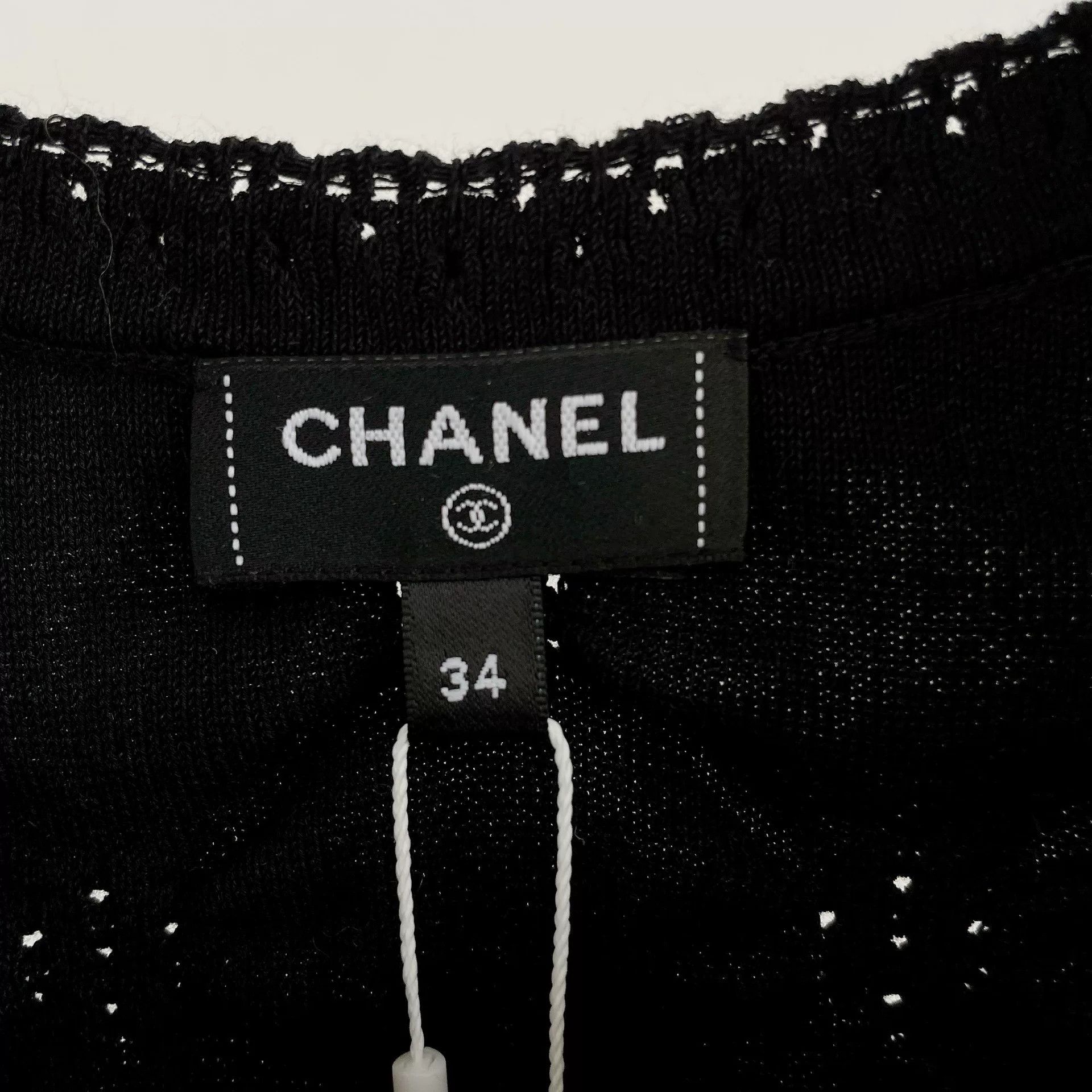 Chanel CHANEL Black Knit Cardigan Size 34 Size US S / EU 44-46 / 1 - 6 Thumbnail