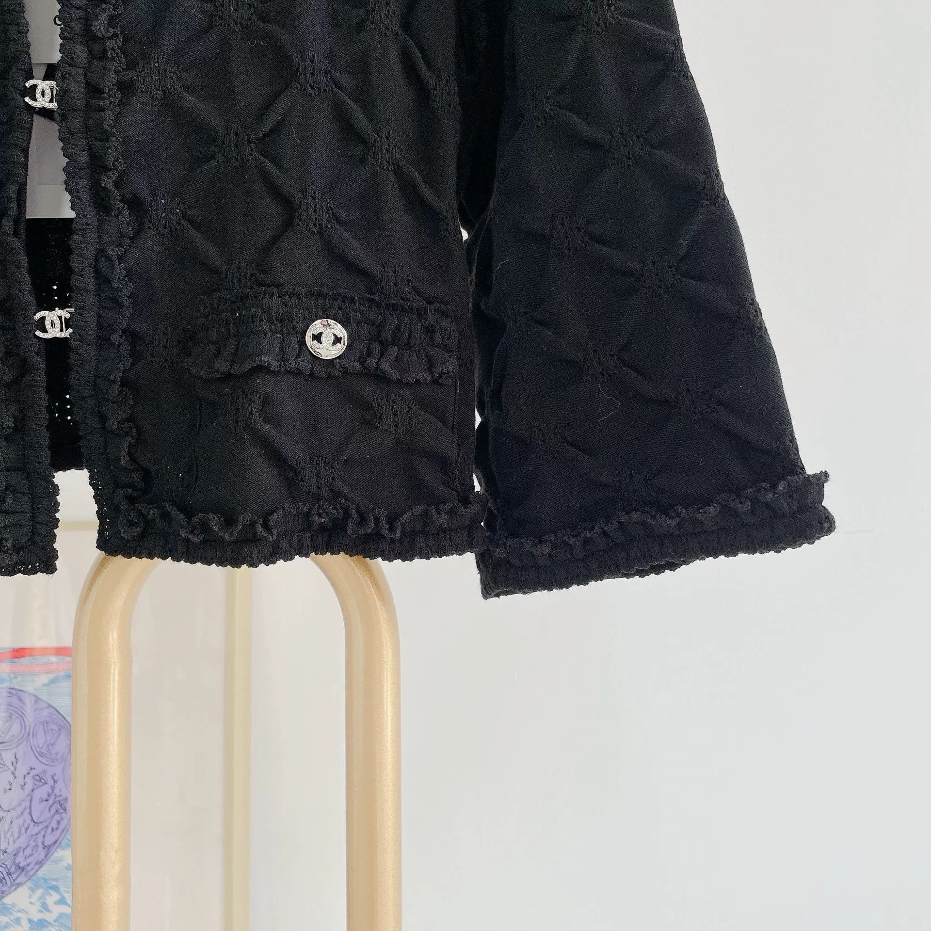 Chanel CHANEL Black Knit Cardigan Size 34 Size US S / EU 44-46 / 1 - 4 Thumbnail
