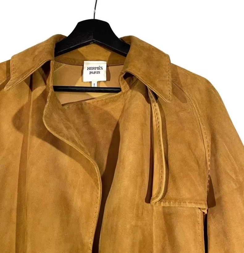 Hermes Hermes Leather Suede Coat Size US S / EU 44-46 / 1 - 2 Thumbnail
