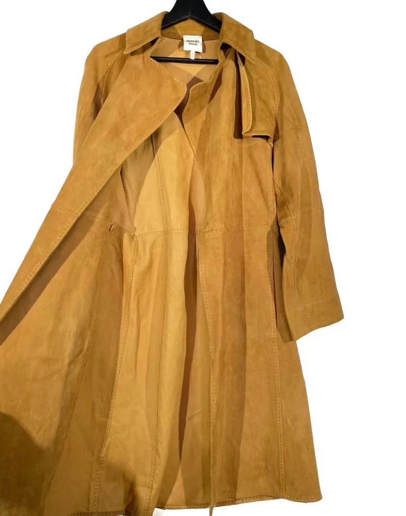 Hermes Hermes Leather Suede Coat Size US S / EU 44-46 / 1 - 4 Thumbnail