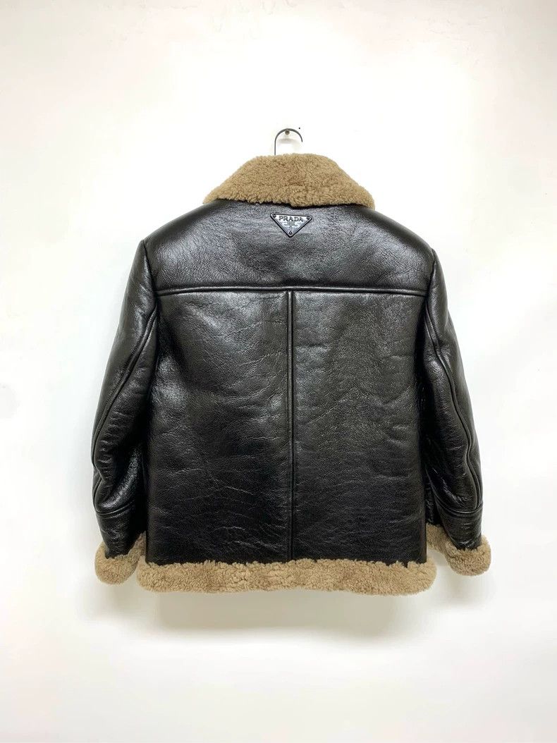 Prada Prada Shearling Leather Jacket Coat Size US S / EU 44-46 / 1 - 2 Thumbnail
