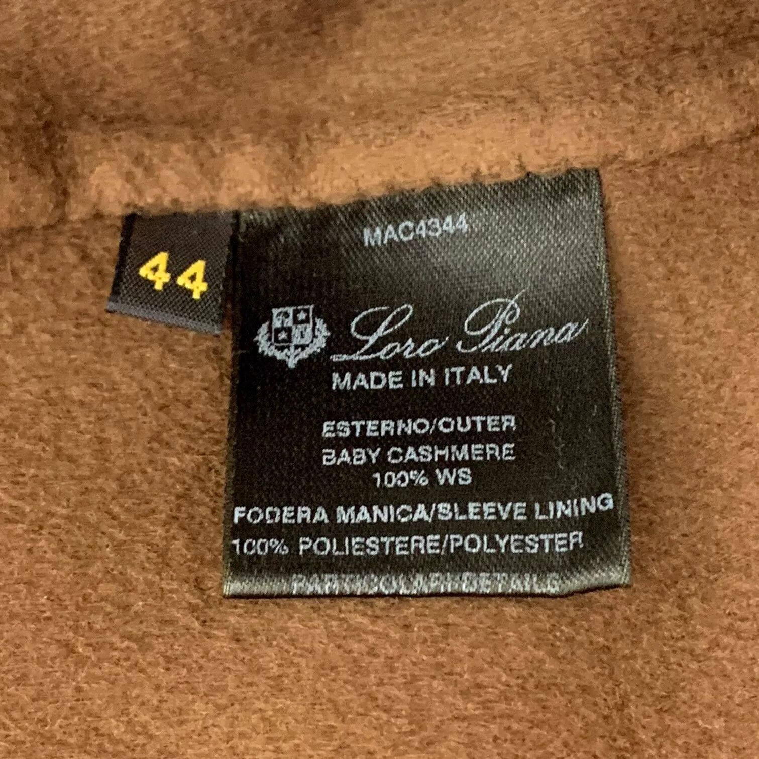 Loro Piana Loro Piana Deep Brown Cashmere Double-Breasted Coat Size US L / EU 52-54 / 3 - 7 Thumbnail