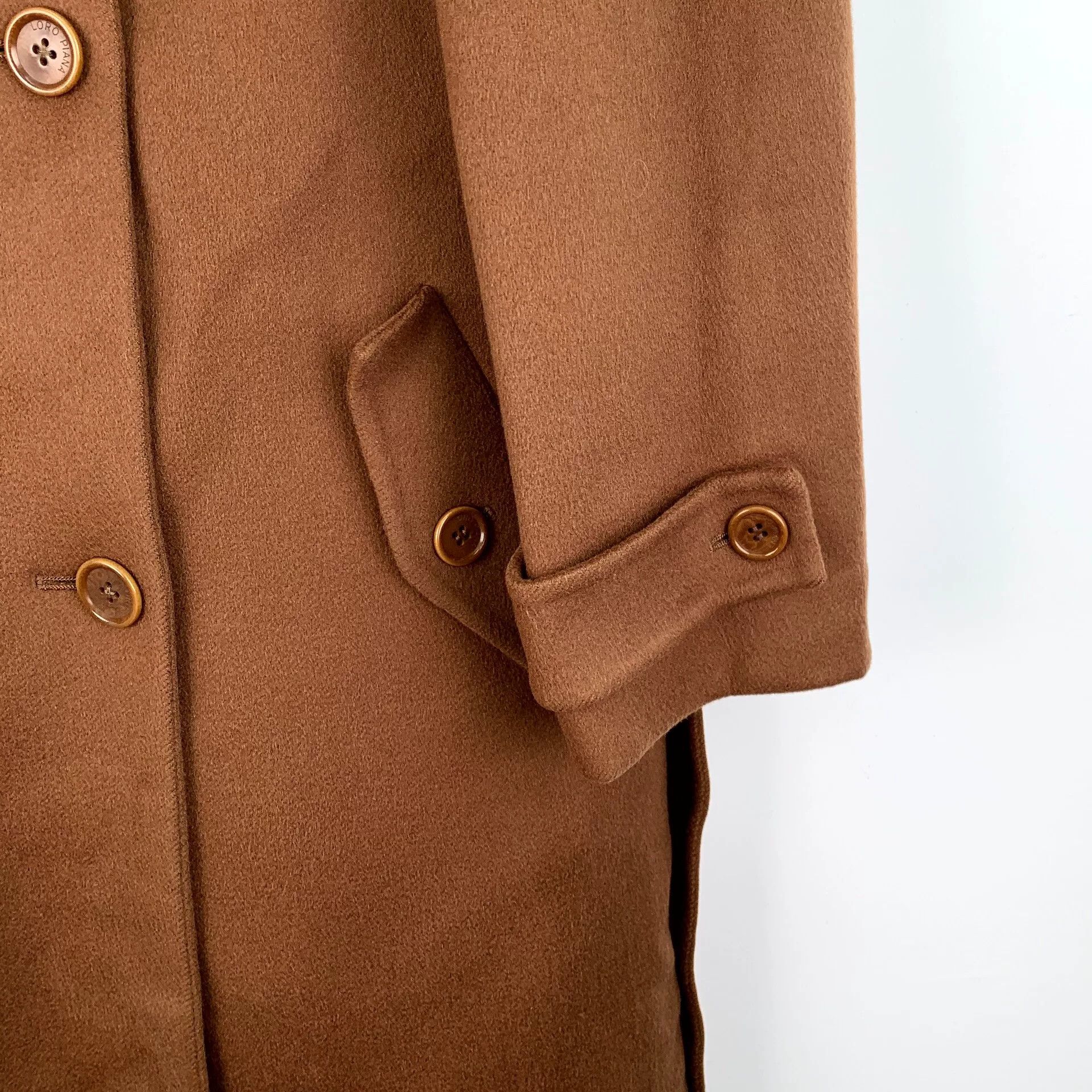 Loro Piana Loro Piana Deep Brown Cashmere Double-Breasted Coat Size US L / EU 52-54 / 3 - 4 Thumbnail