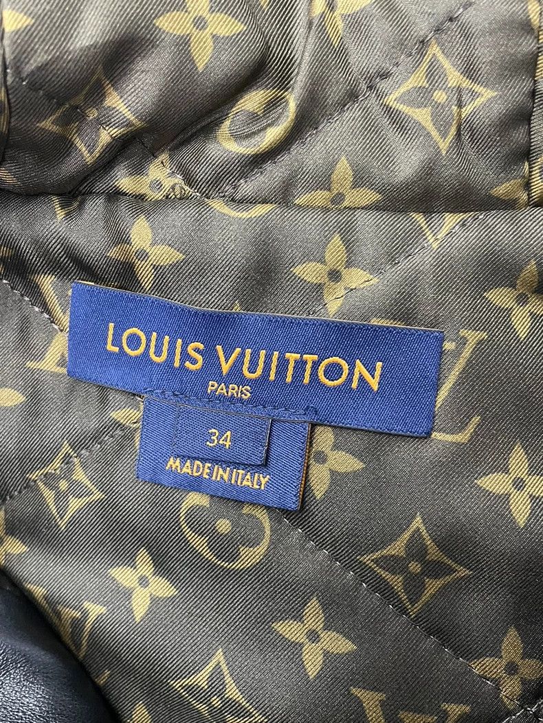 Louis Vuitton Louis Vuitton Black Logo Leather Hooded Jacket Size US XS / EU 42 / 0 - 4 Thumbnail