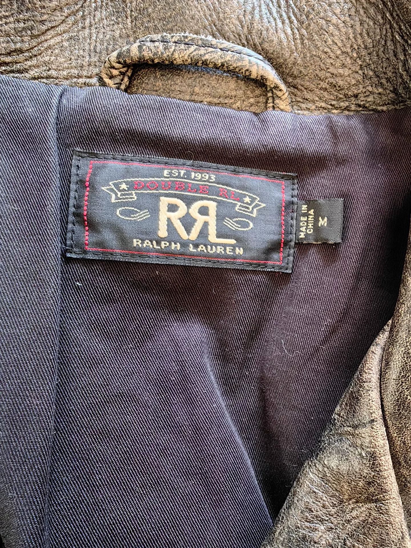 RRL Ralph Lauren RRL Leather Riders Jacket Size US M / EU 48-50 / 2 - 3 Thumbnail