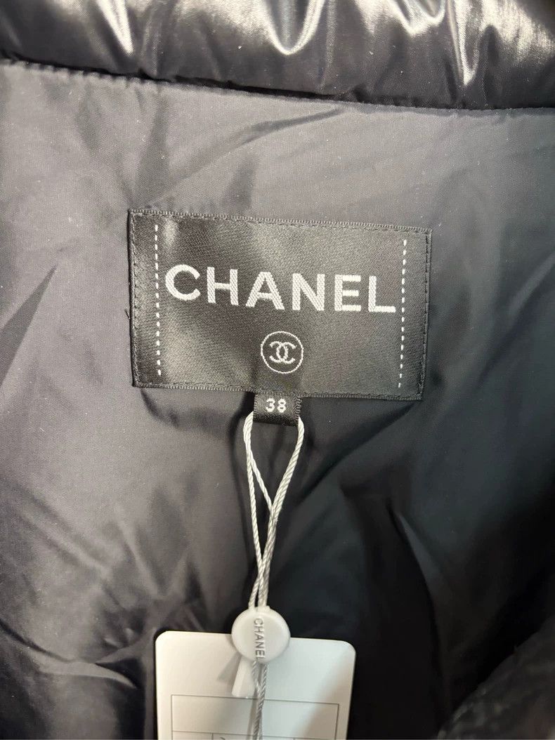 Chanel Chanel Black Quilted Down Jacket Size M / US 6-8 / IT 42-44 - 3 Thumbnail