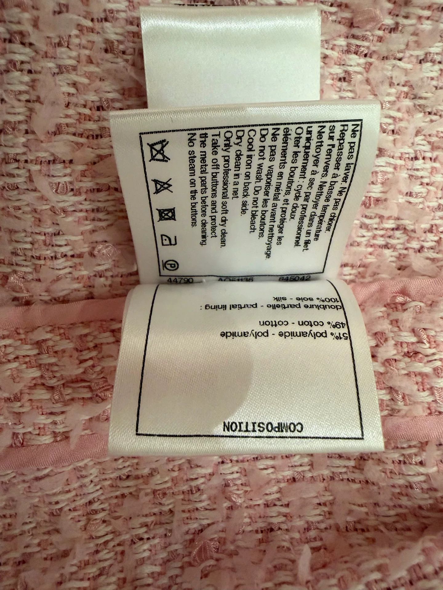 Chanel Chanel 21C Pink Tweed Long Coat Size US S / EU 44-46 / 1 - 5 Thumbnail