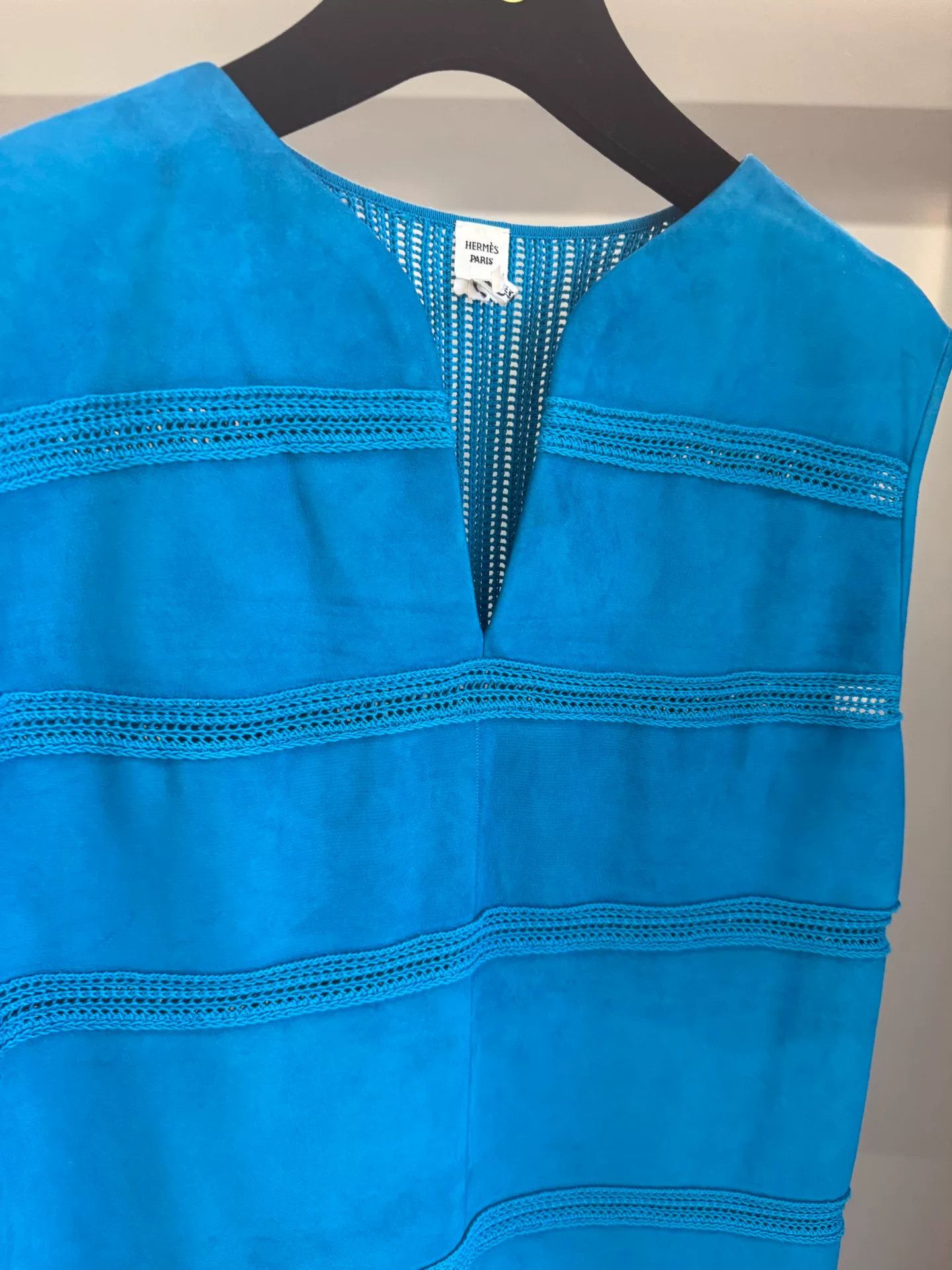 Hermes HERMES Suede Lambskin Dress Size XS / US 0-2 / IT 36-38 - 2 Thumbnail