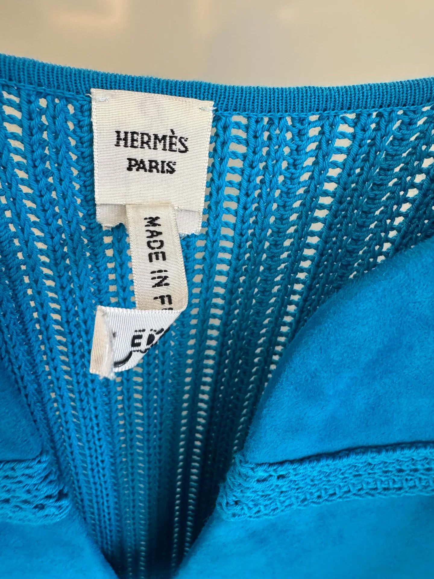 Hermes HERMES Suede Lambskin Dress Size XS / US 0-2 / IT 36-38 - 3 Thumbnail