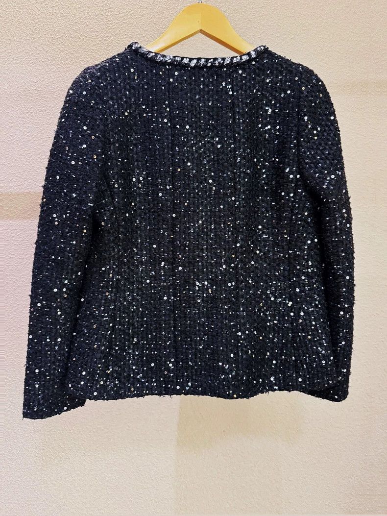 Chanel Chanel 22P Black Knit Jacket 34 Size US XS / EU 42 / 0 - 2 Thumbnail