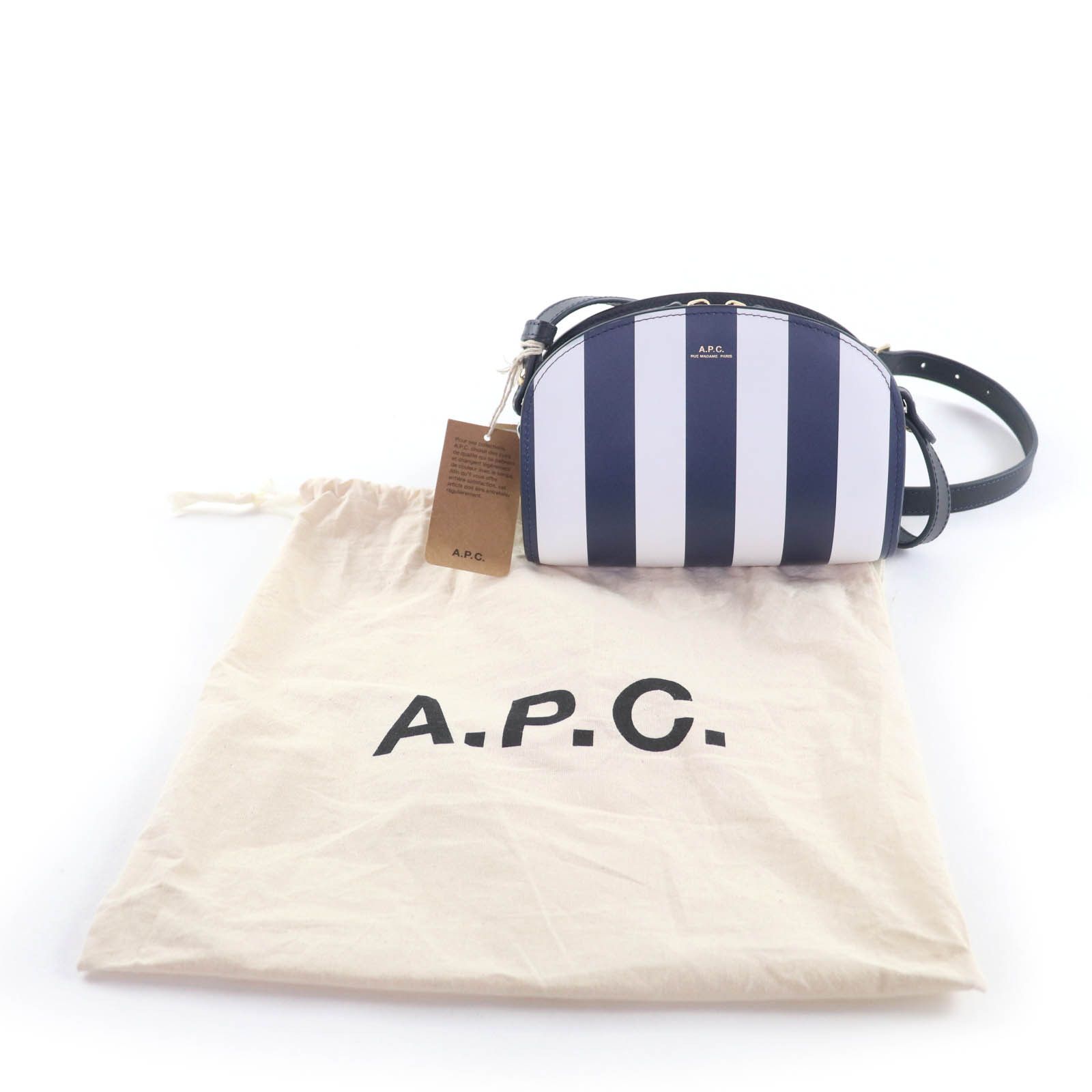 Other A.P.C A.P.C. sac demi-lune leather shoulder bag Leather Shoulder Bag PXBSZ-F61392 DUTY FREE for USA Size ONE SIZE - 2 Thumbnail