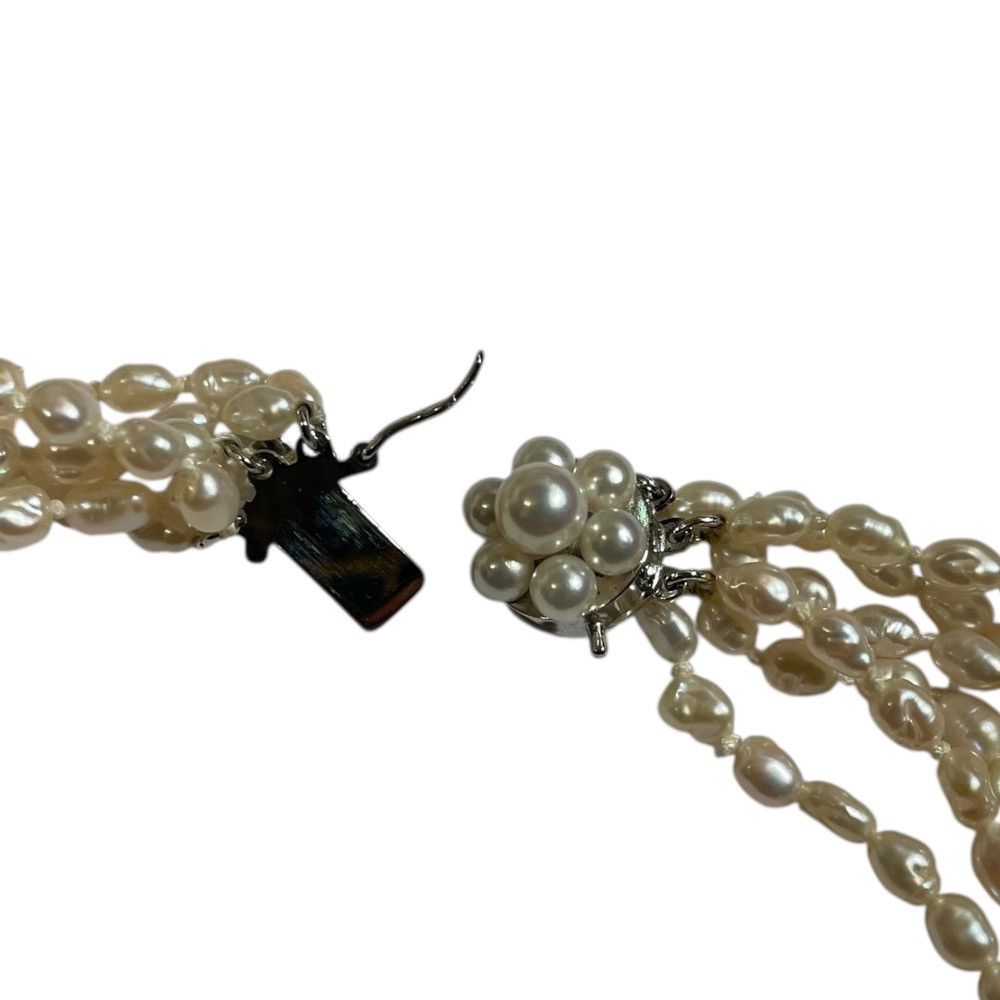 Other Tasaki Tasaki Freshwater Pearl 6-Strand Necklace Silver Metal Necklace DUTY FREE for USA Size ONE SIZE - 5 Thumbnail