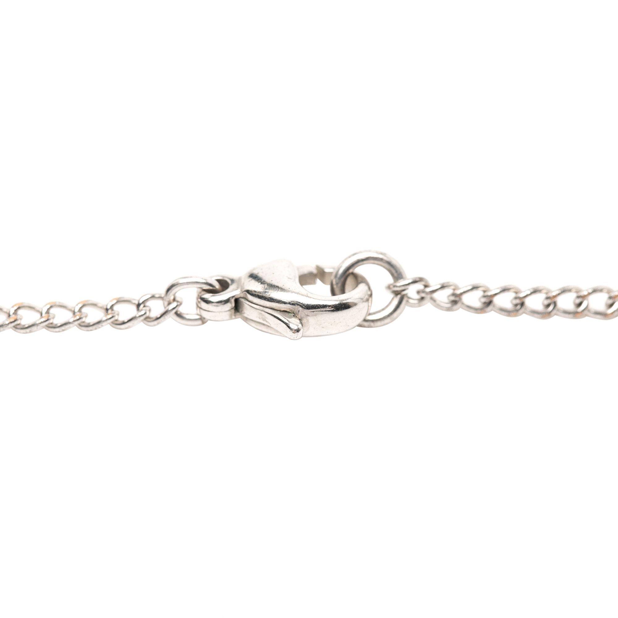 Chanel Chanel Silver Plated CC Christmas Tree Pendant Necklace Size ONE SIZE - 3 Thumbnail