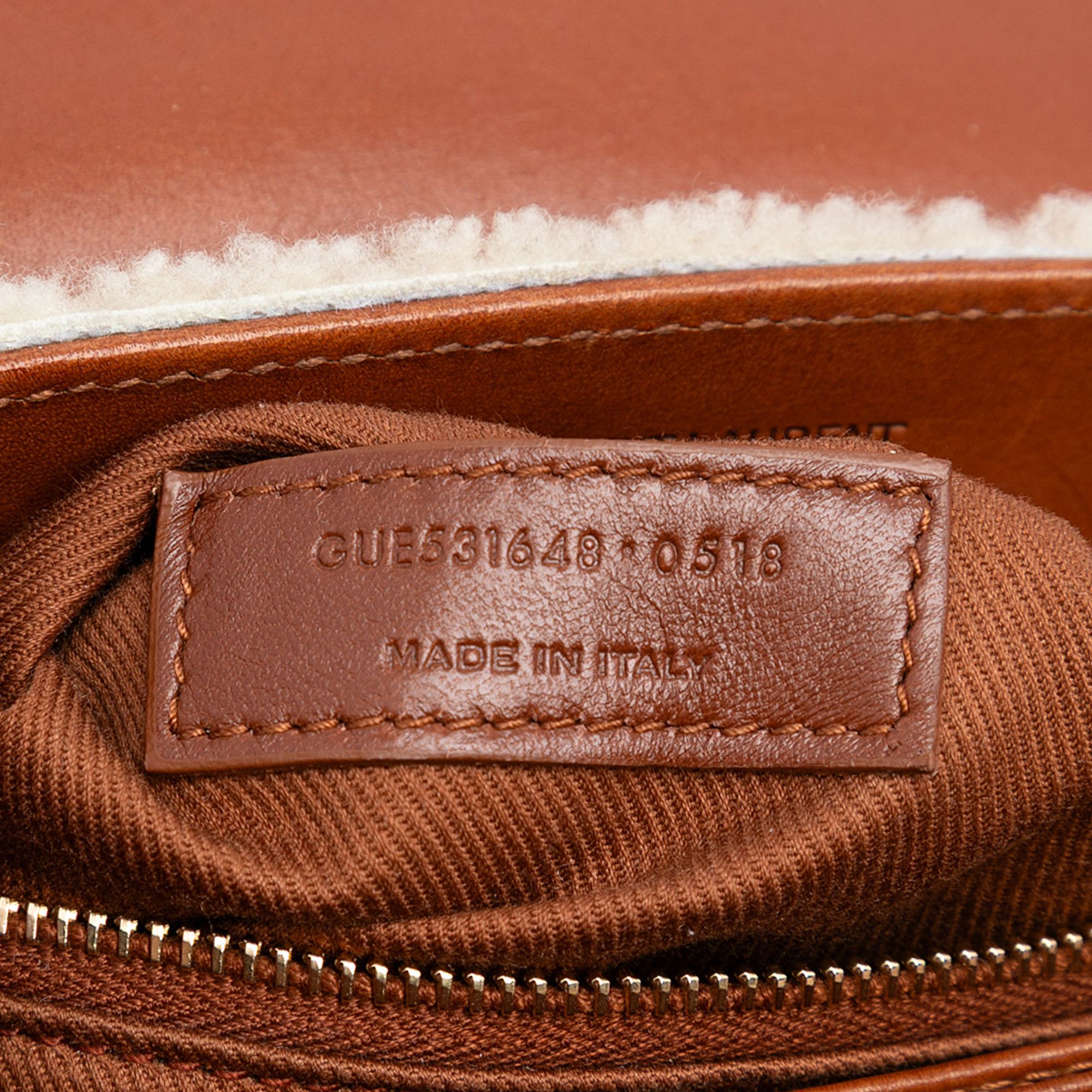 Yves Saint Laurent Yves Saint Laurent Toy Shearling Monogram LouLou Crossbody Size ONE SIZE - 6 Thumbnail