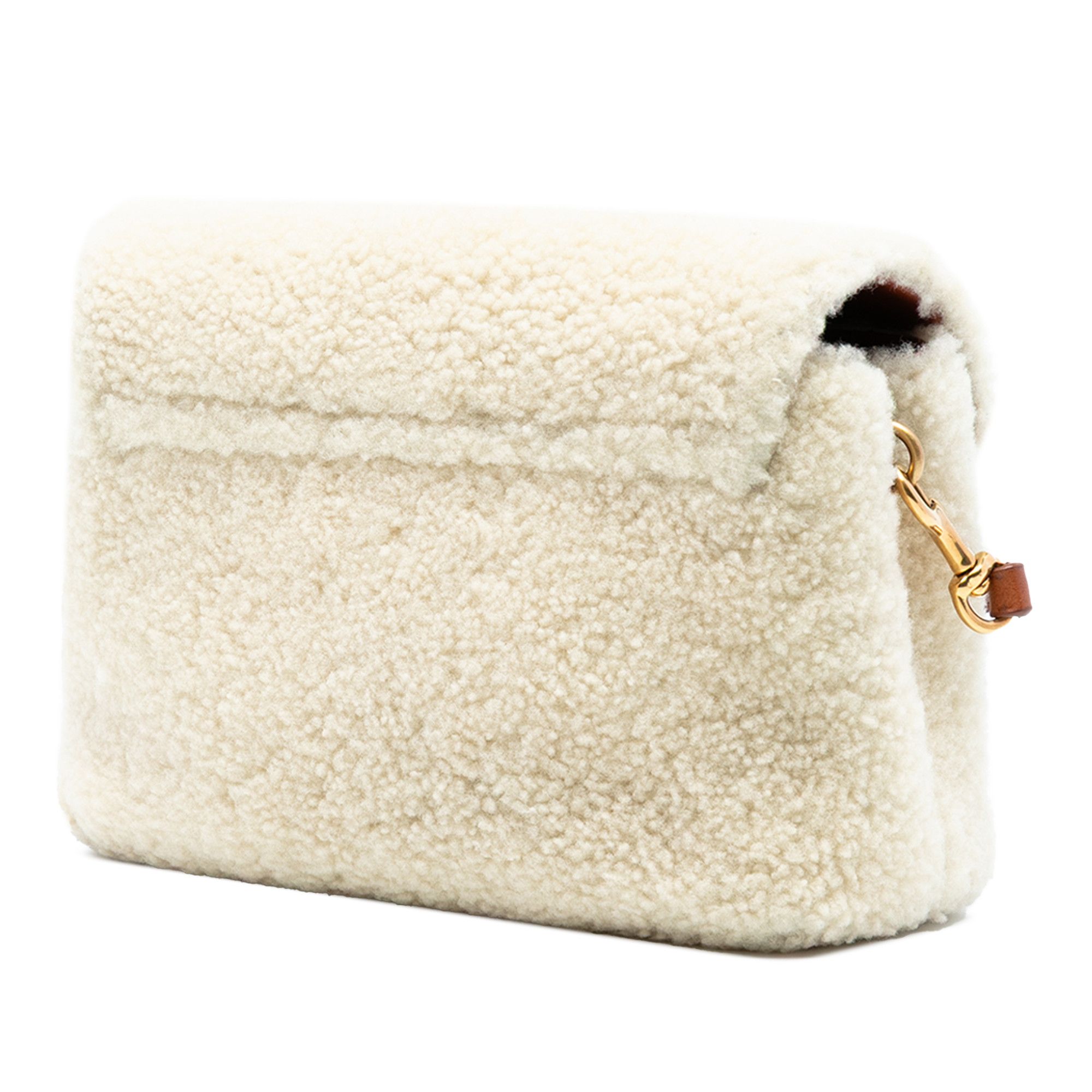 Yves Saint Laurent Yves Saint Laurent Toy Shearling Monogram LouLou Crossbody Size ONE SIZE - 2 Thumbnail