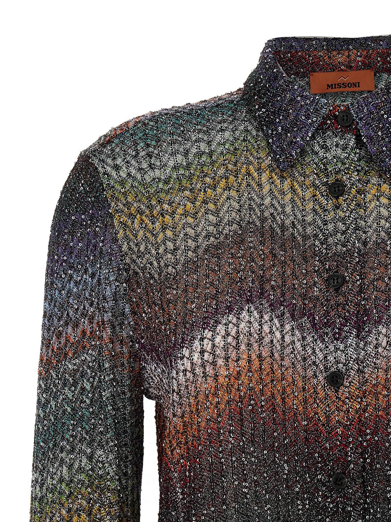 Missoni Sequin And Lamé Viscose Shirt Size XL / US 12-14 / IT 48-50 - 3 Thumbnail