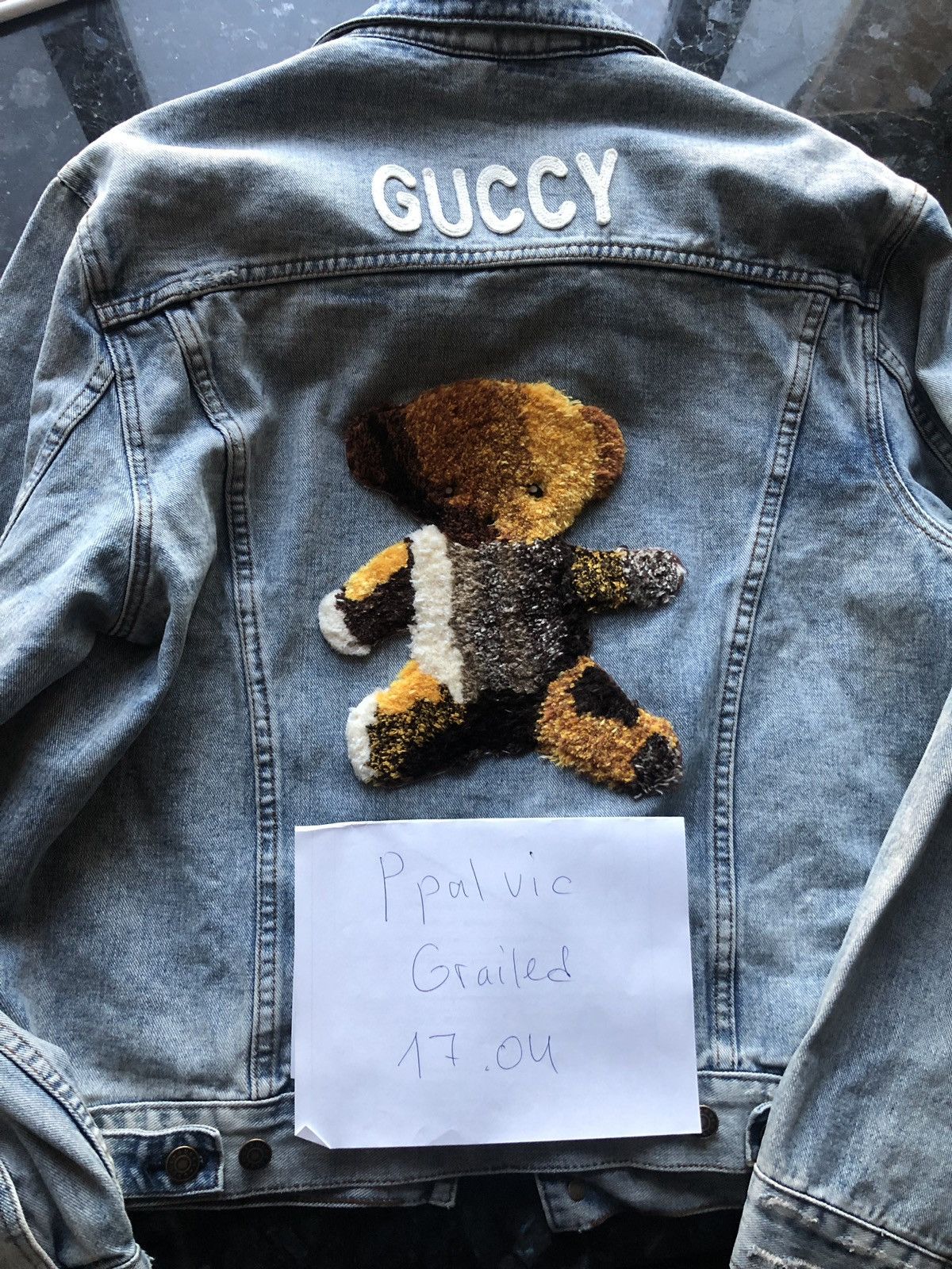 Gucci Teddy bear denim jacket Size US M / EU 48-50 / 2 - 1 Preview