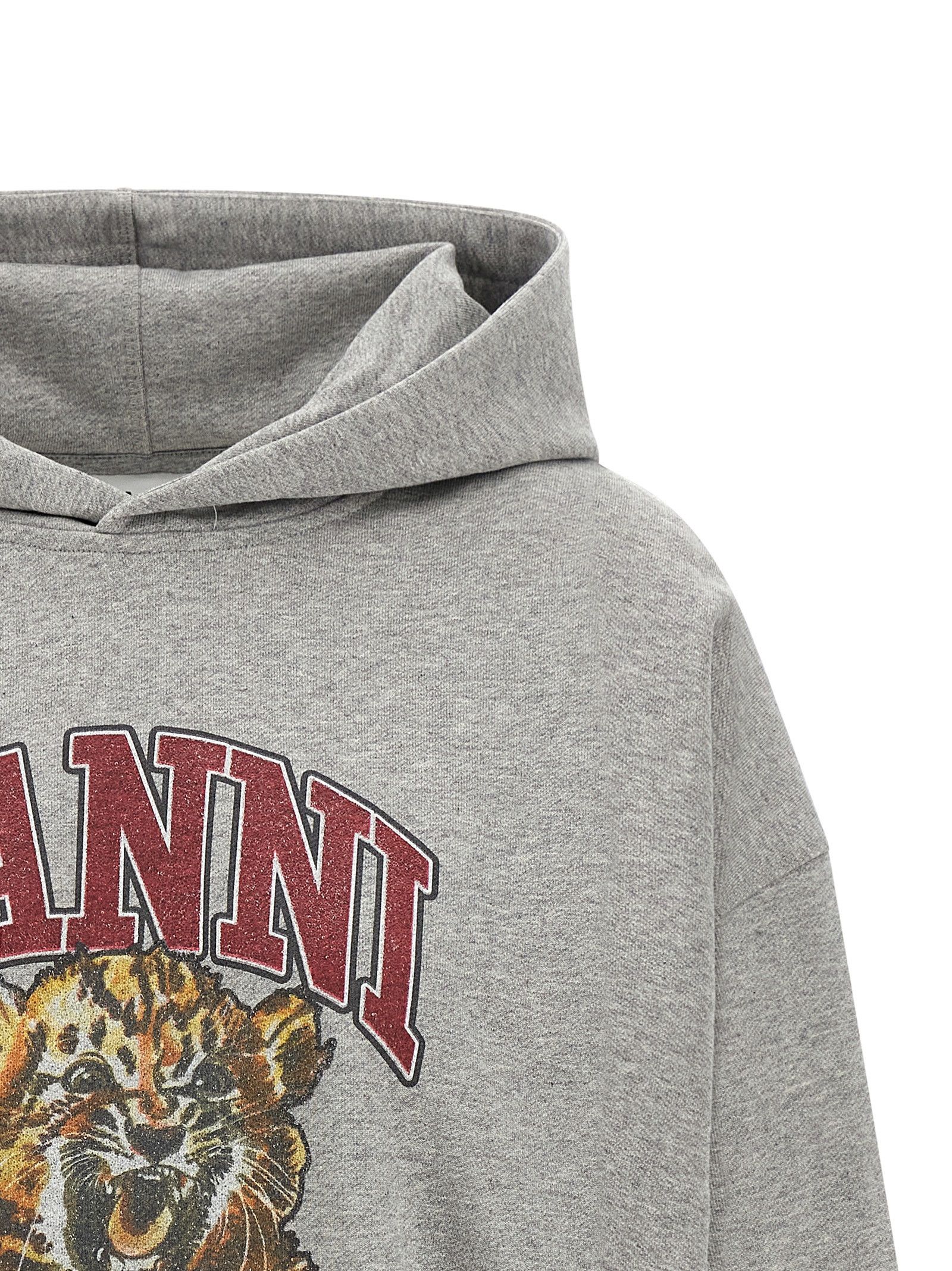 Ganni 'Grey Tiger' Hoodie Size M / US 6-8 / IT 42-44 - 3 Thumbnail