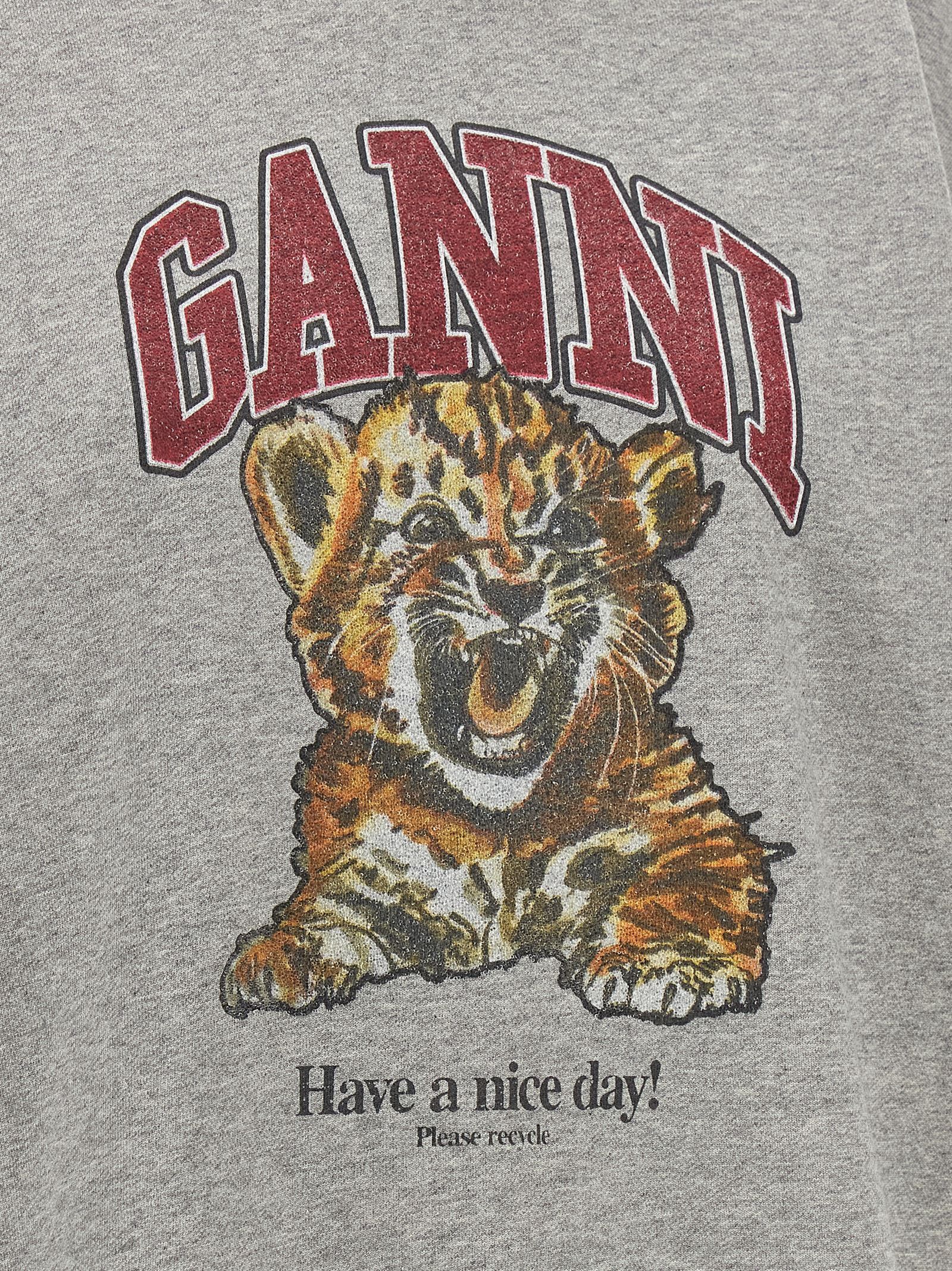 Ganni 'Grey Tiger' Hoodie Size M / US 6-8 / IT 42-44 - 4 Thumbnail