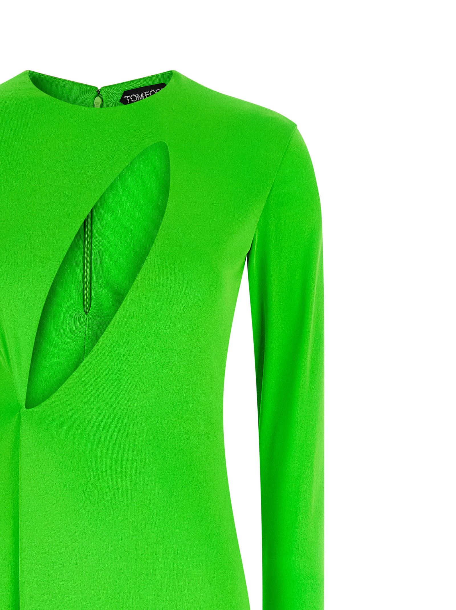 Tom Ford 'Long Sleeve Slash Front Evening' Dress Size XS / US 0-2 / IT 36-38 - 3 Thumbnail