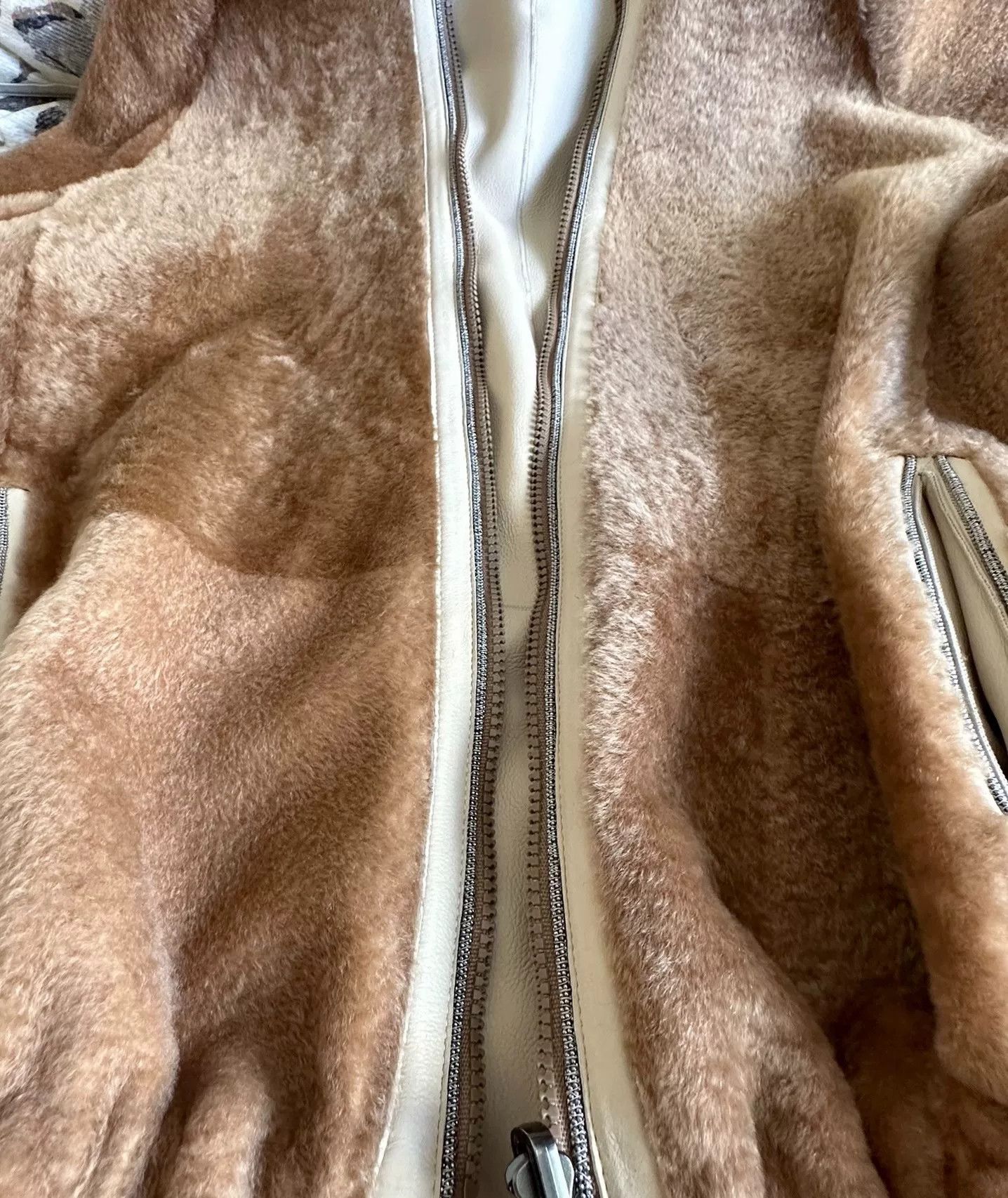 Brunello Cucinelli reversible leather shearling coat by brunello cucinelli Size US L / EU 52-54 / 3 - 6 Thumbnail
