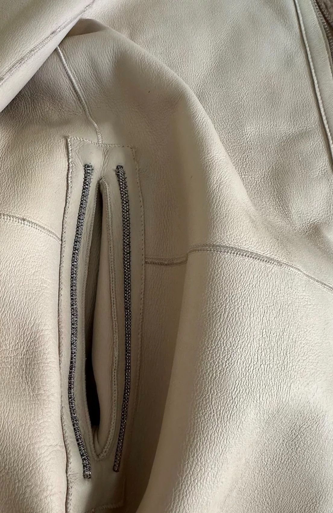 Brunello Cucinelli reversible leather shearling coat by brunello cucinelli Size US L / EU 52-54 / 3 - 5 Thumbnail