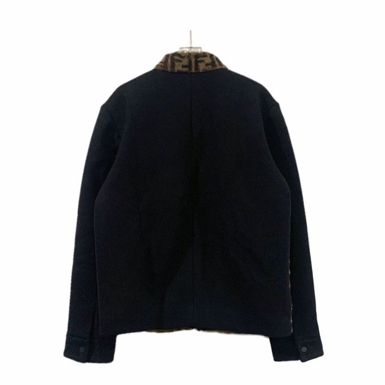 Fendi Fendi FF Monogram Shearling Wool Jacket Size US XL / EU 56 / 4 - 2 Thumbnail