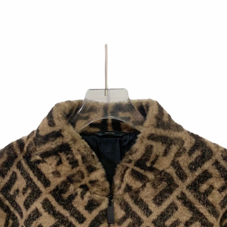 Fendi Fendi FF Monogram Shearling Wool Jacket Size US XL / EU 56 / 4 - 3 Thumbnail