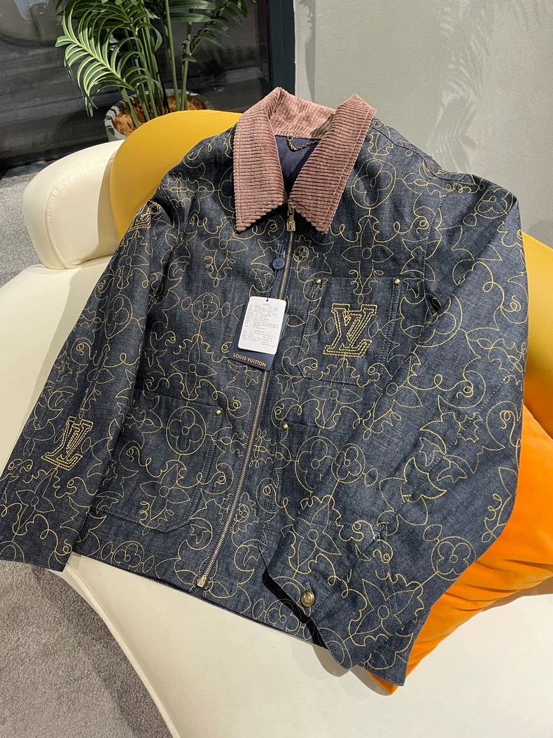 Louis Vuitton LV x Timberland Embroidered Denim Jacket Size US L / EU 52-54 / 3 - 2 Thumbnail